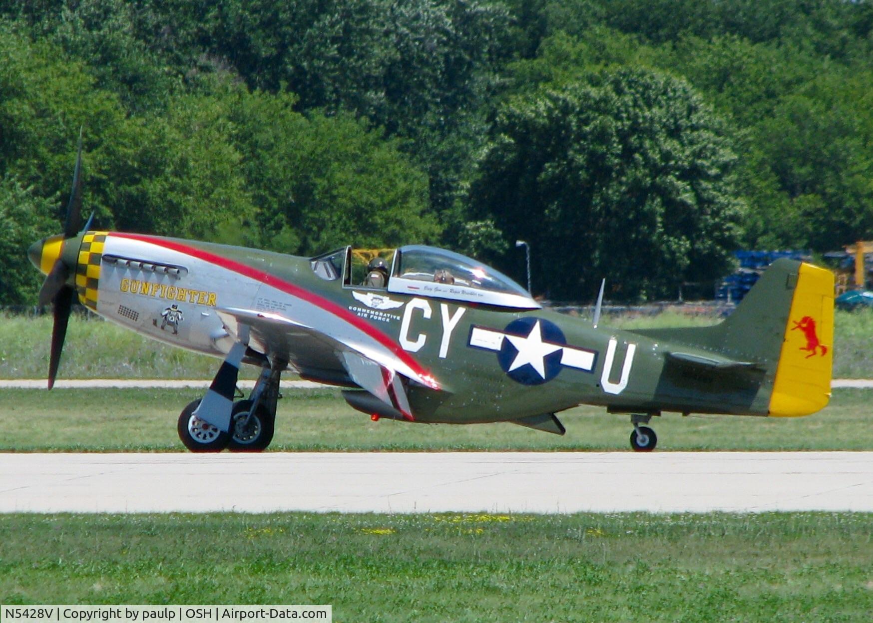 N5428V, 1944 North American P-51D Mustang C/N 122-39723, At AirVenture