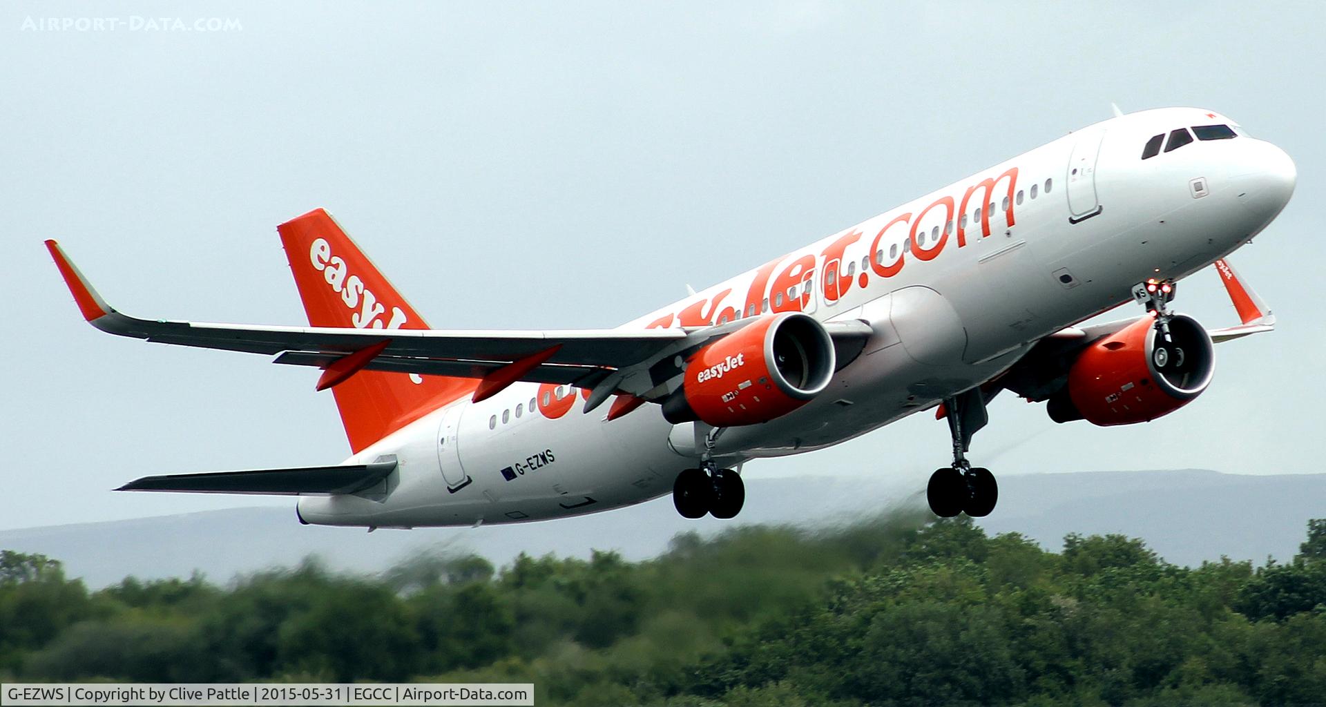 G-EZWS, 2014 Airbus A320-214 C/N 6011, An easy departure from Manchester EGCC