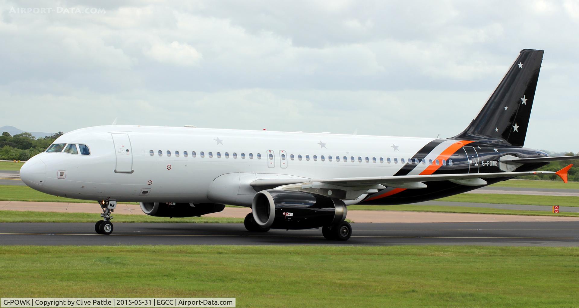 G-POWK, 2011 Airbus A320-233 C/N 4701, Titan action at Manchester EGCC