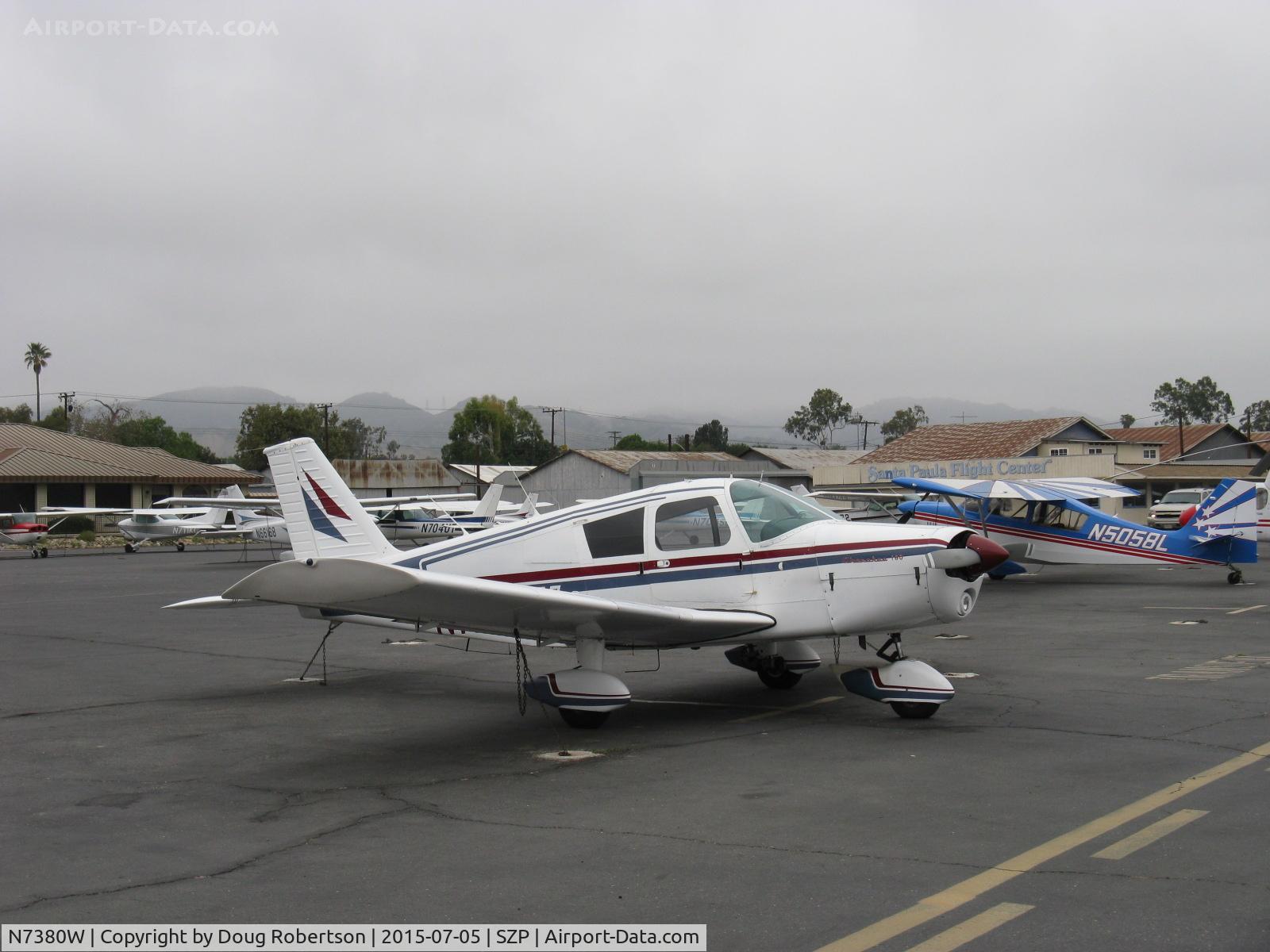 N7380W, 1963 Piper PA-28-180 Cherokee C/N 28-1263, 1963 Piper PA-28-180 CHEROKEE, Lycoming O&VO-360 180 Hp