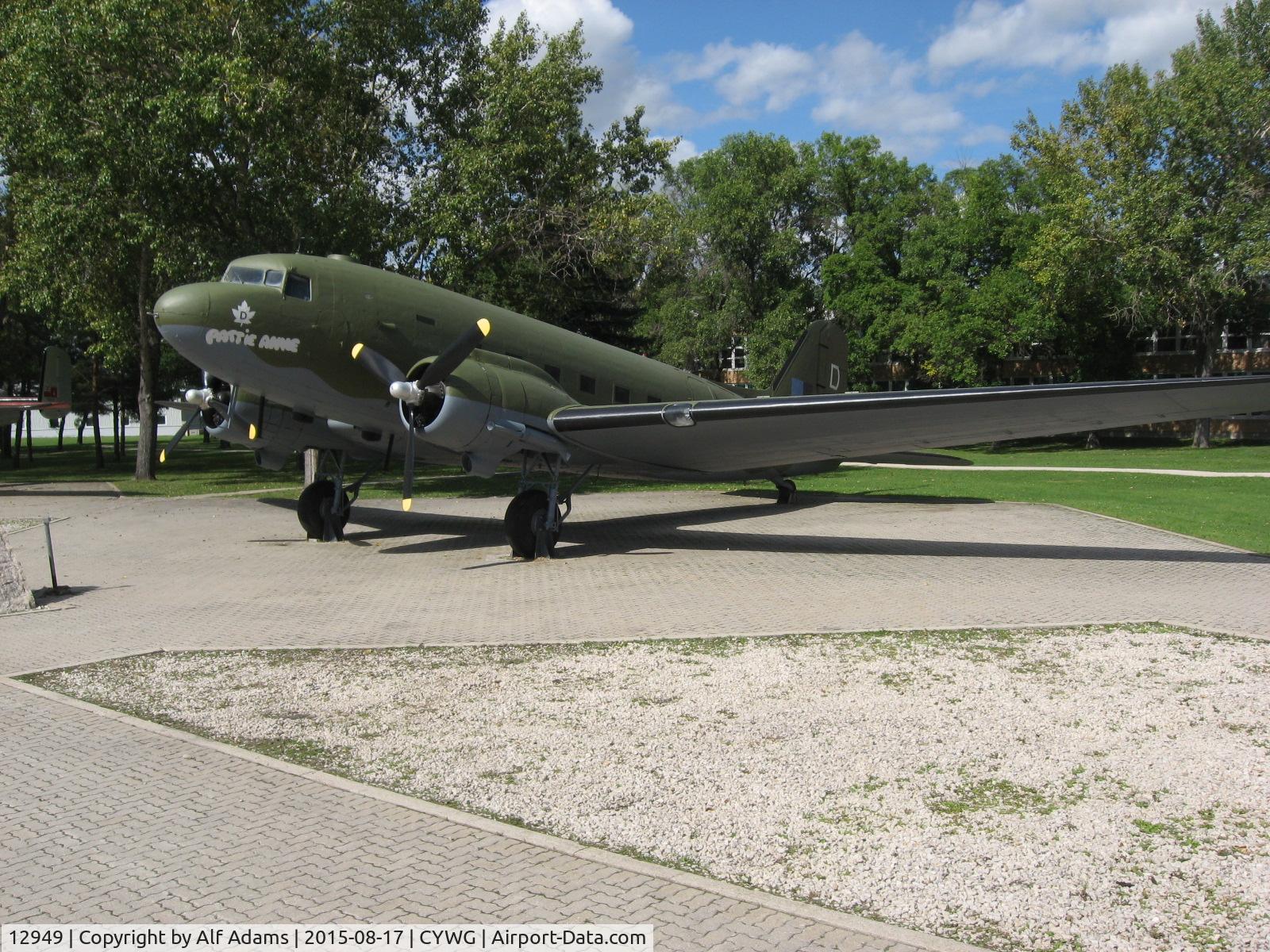12949, Douglas C-47B Skytrain C/N 26248/14803, This aircraft was refinished as shown in May 2014 to commemorate the 70th anniversary of 435 Squadron.