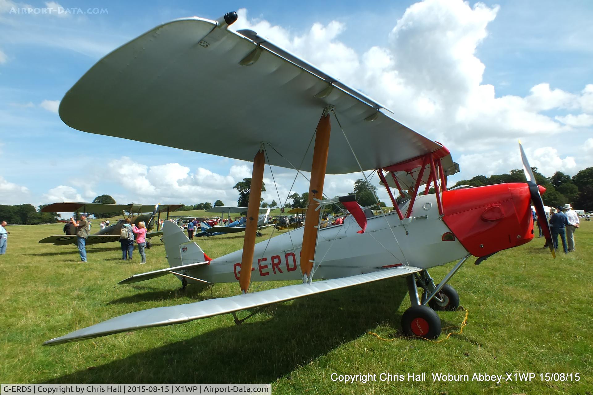 G-ERDS, 1943 De Havilland DH-82A Tiger Moth II C/N 85028, International Moth Rally at Woburn Abbey 15/08/15