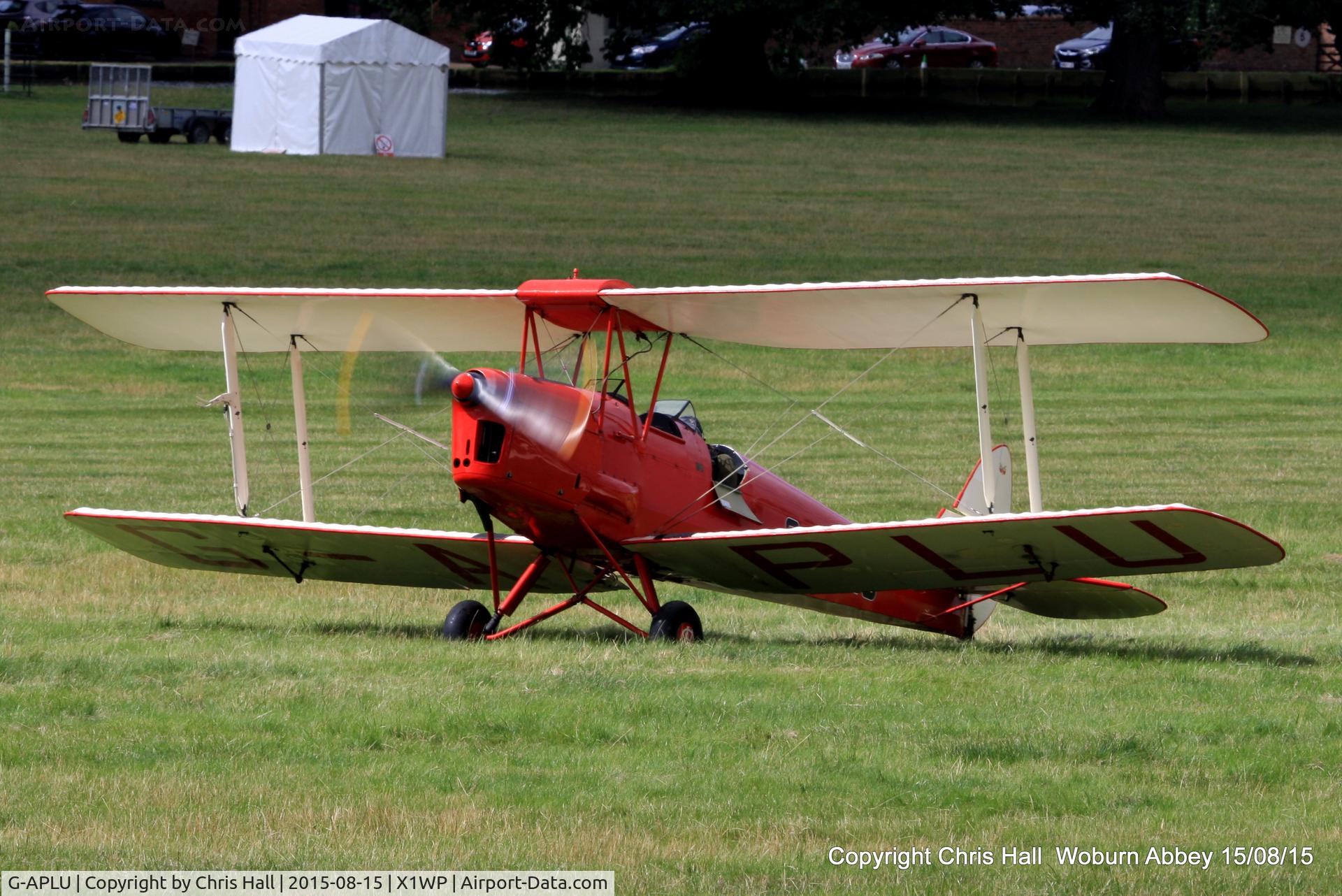 G-APLU, 1941 De Havilland DH-82A Tiger Moth II C/N 85094, International Moth Rally at Woburn Abbey 15/08/15