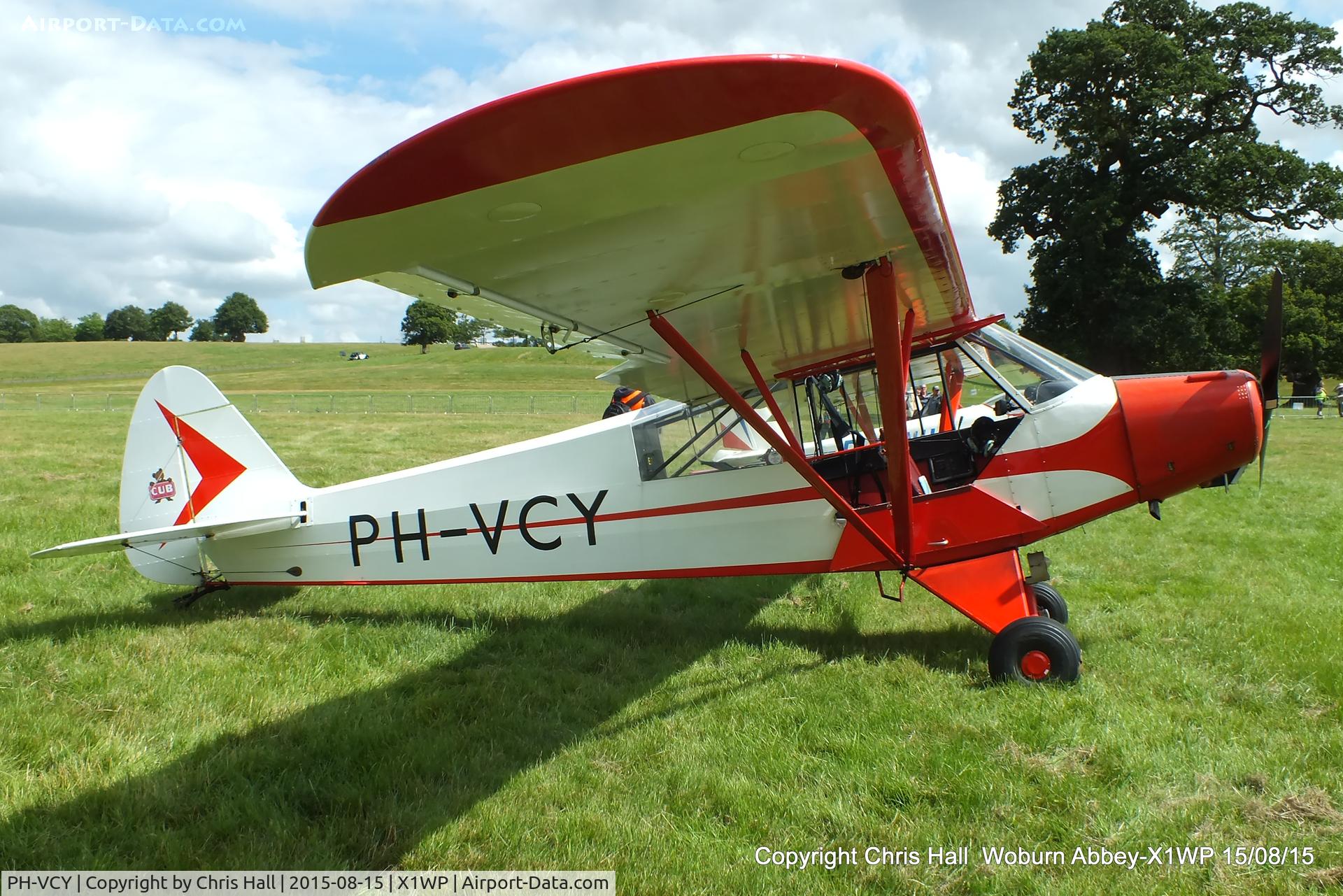 PH-VCY, 1954 Piper L-21B Super Cub (PA-18-135) C/N 18-3601, International Moth Rally at Woburn Abbey 15/08/15