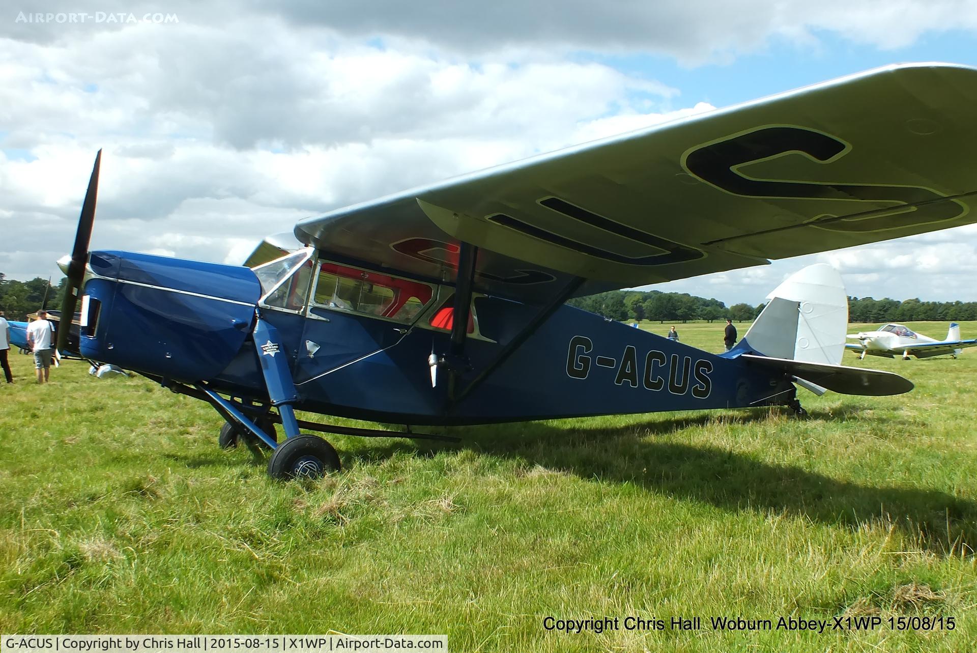 G-ACUS, 1934 De Havilland DH.85 Leopard Moth C/N 7082, International Moth Rally at Woburn Abbey 15/08/15