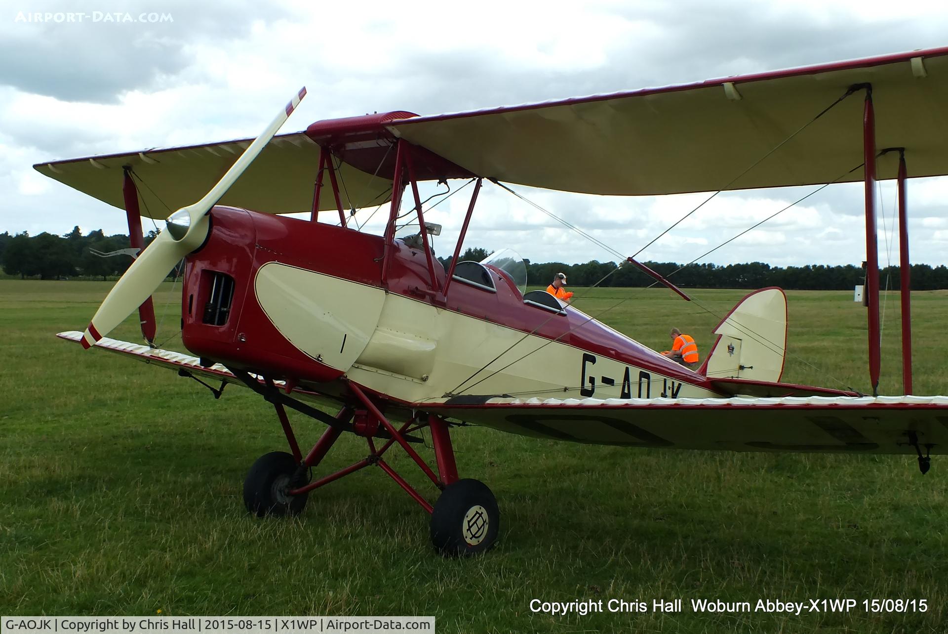 G-AOJK, 1939 De Havilland DH-82A Tiger Moth II C/N 82813, International Moth Rally at Woburn Abbey 15/08/15