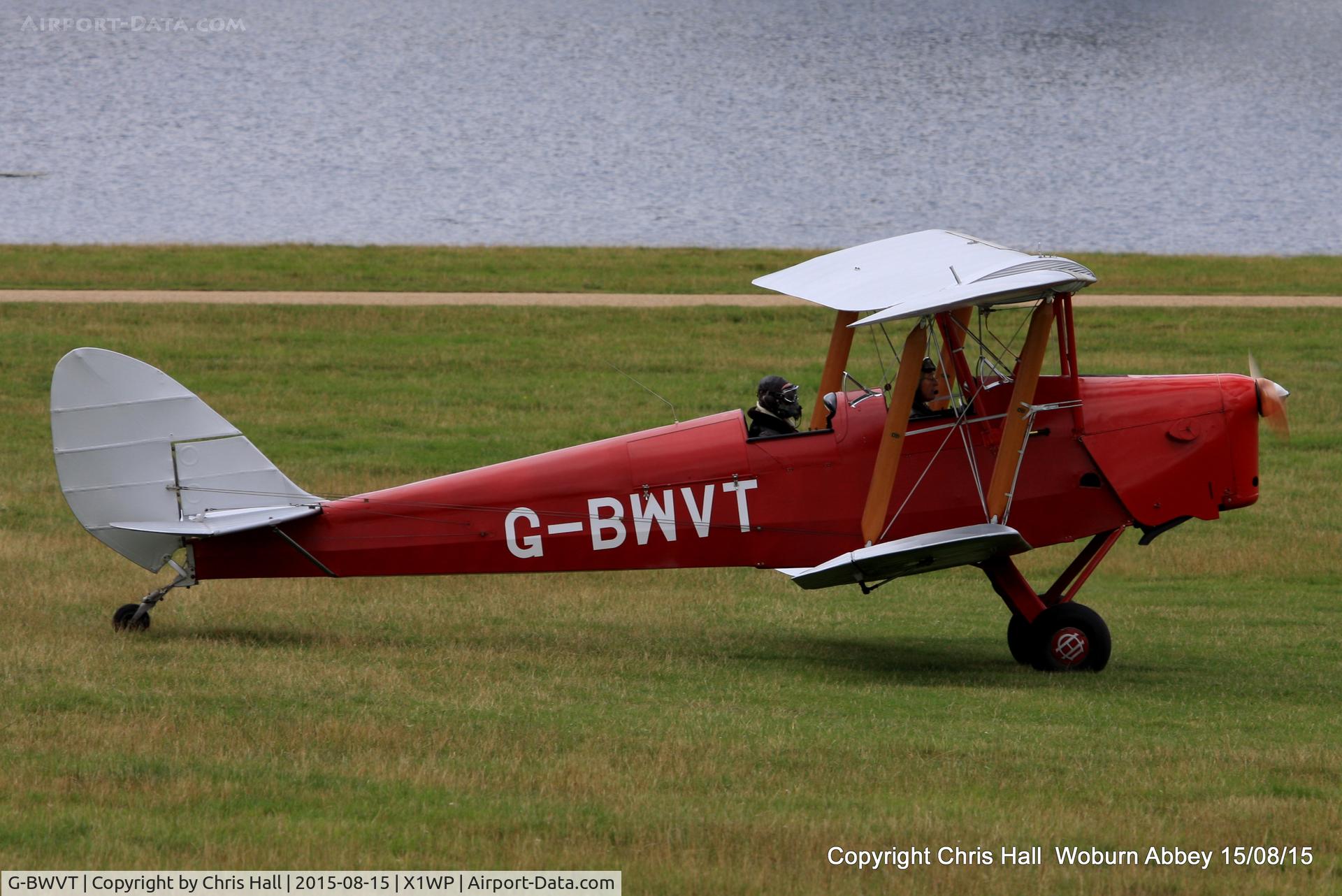 G-BWVT, 1942 De Havilland Australia DH-82A Tiger Moth C/N DHA1039, International Moth Rally at Woburn Abbey 15/08/15