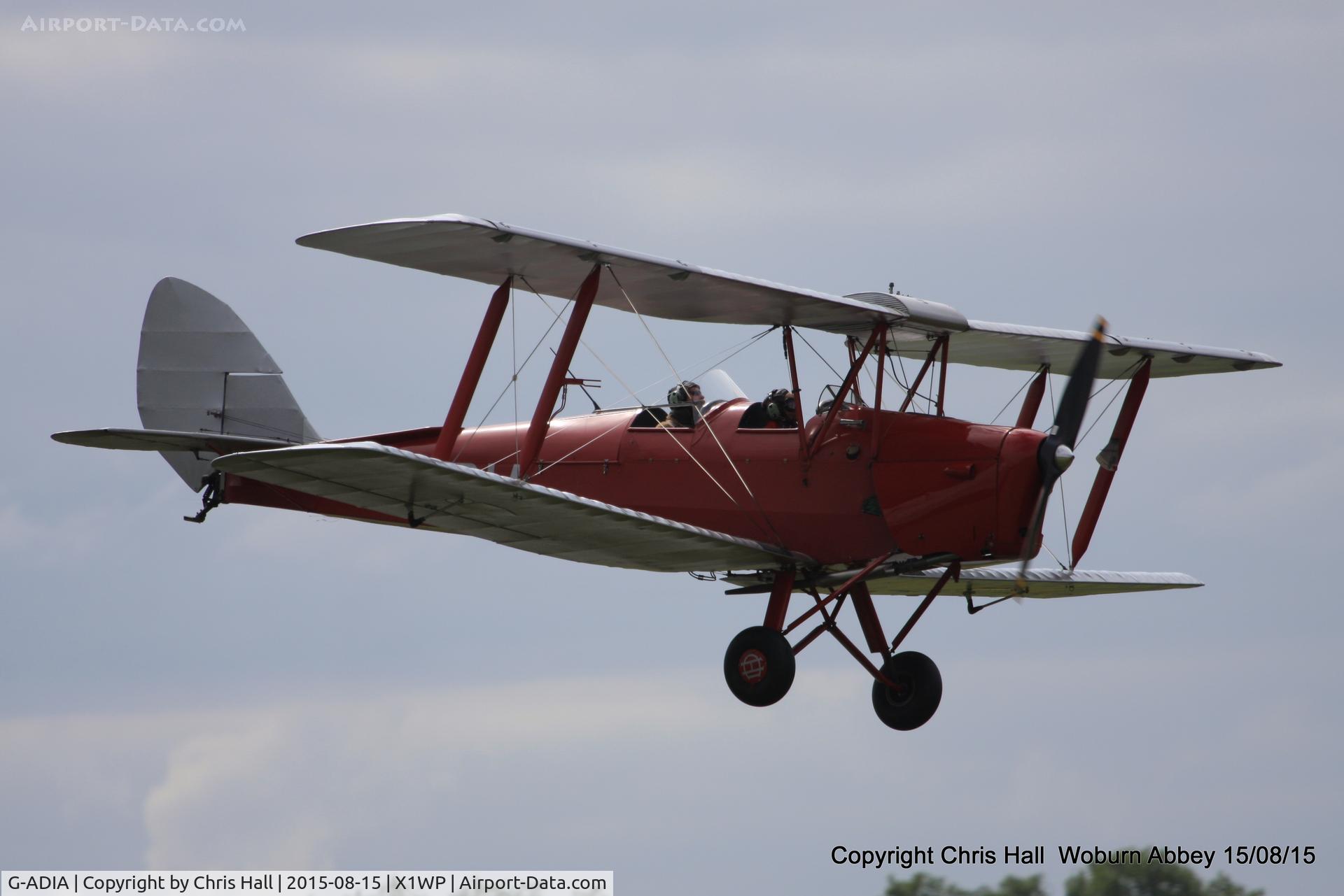 G-ADIA, 1935 De Havilland DH-82A Tiger Moth II C/N 3368, International Moth Rally at Woburn Abbey 15/08/15