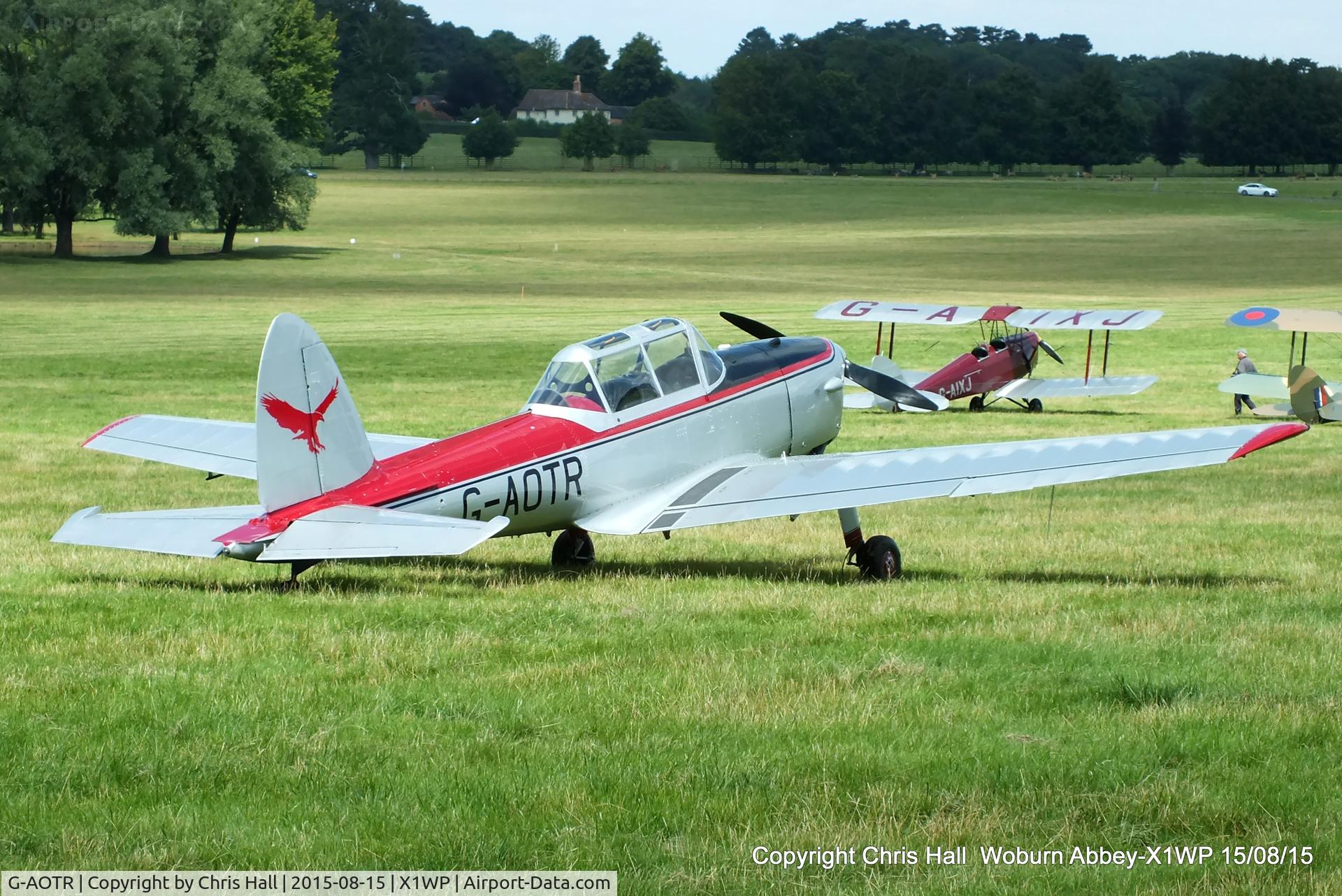 G-AOTR, 1950 De Havilland DHC-1 Chipmunk 22 C/N C1/0045, International Moth Rally at Woburn Abbey 15/08/15