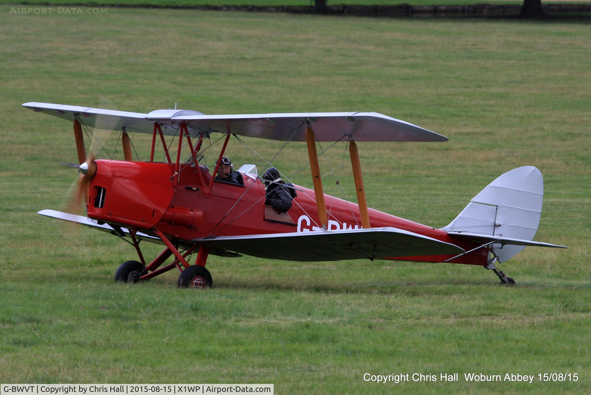 G-BWVT, 1942 De Havilland Australia DH-82A Tiger Moth C/N DHA1039, International Moth Rally at Woburn Abbey 15/08/15