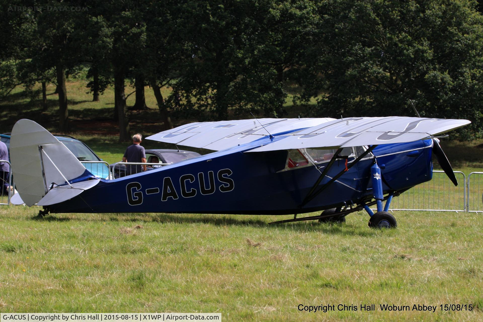 G-ACUS, 1934 De Havilland DH.85 Leopard Moth C/N 7082, International Moth Rally at Woburn Abbey 15/08/15