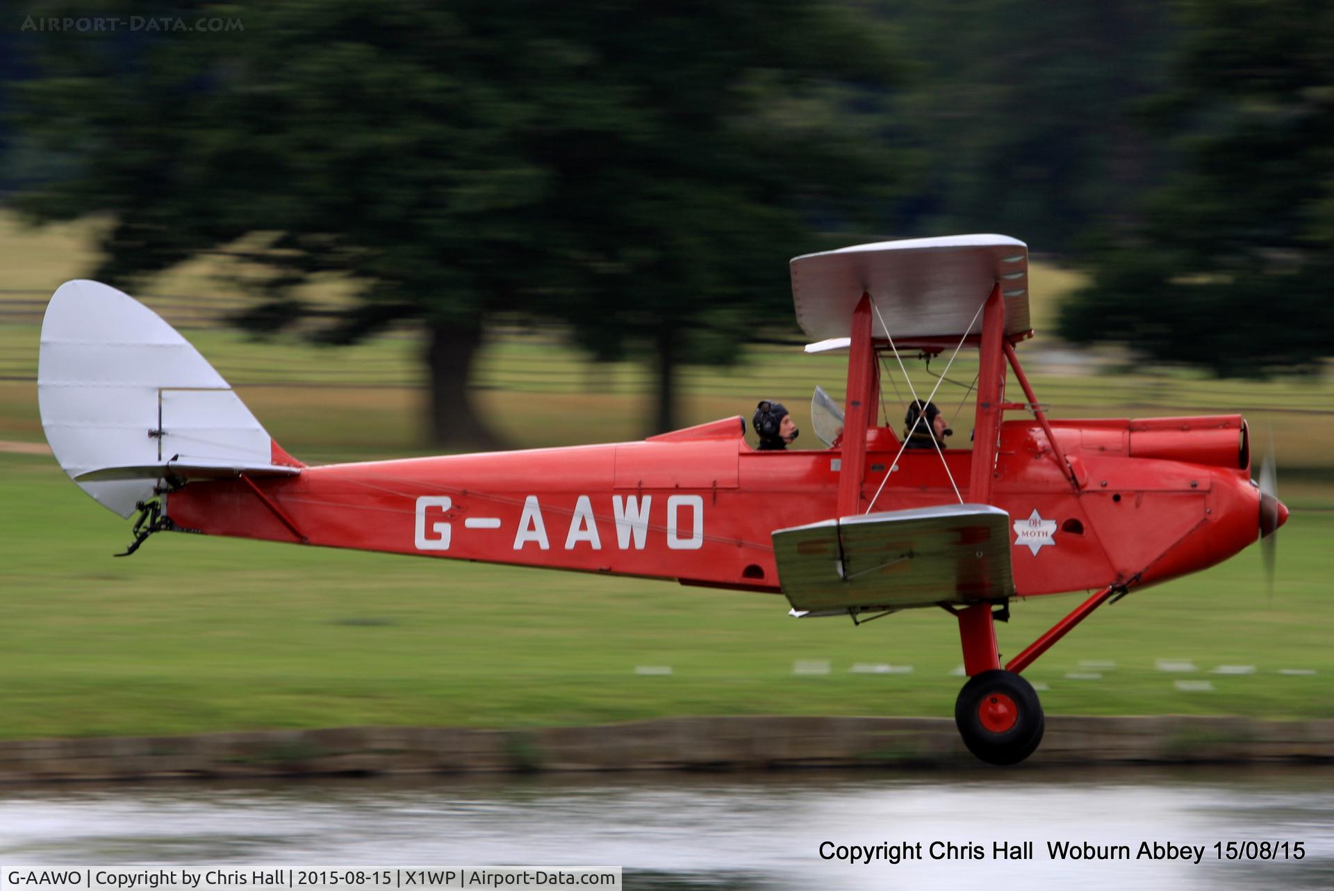 G-AAWO, 1930 De Havilland DH60G Gipsy Moth C/N 1235, International Moth Rally at Woburn Abbey 15/08/15