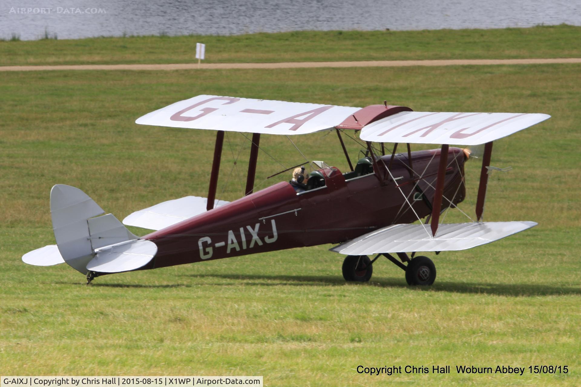 G-AIXJ, 1942 De Havilland DH-82A Tiger Moth II C/N 85434, International Moth Rally at Woburn Abbey 15/08/15