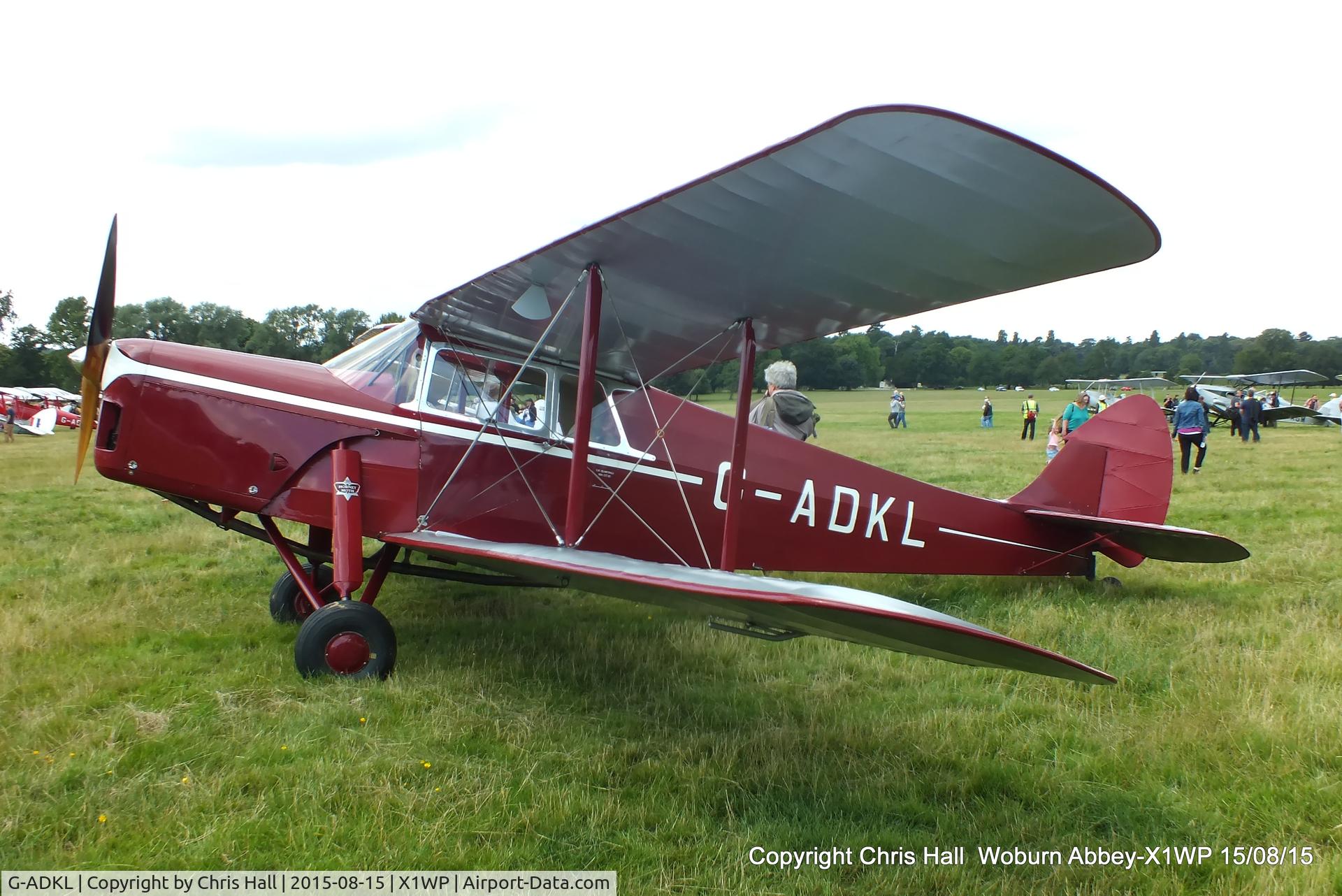 G-ADKL, 1935 De Havilland DH.87B Hornet Moth C/N 8035, International Moth Rally at Woburn Abbey 15/08/15