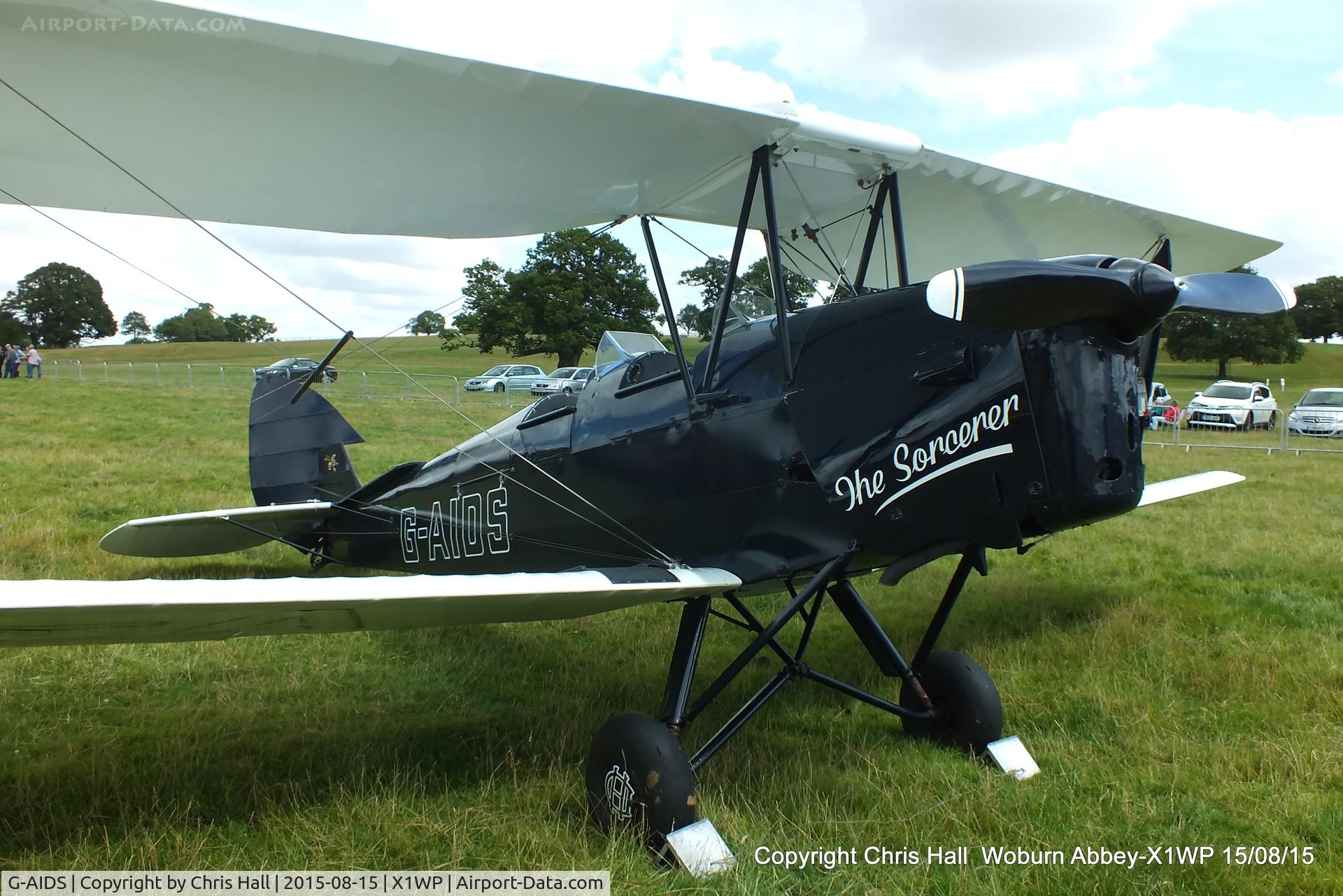 G-AIDS, 1941 De Havilland DH-82A Tiger Moth II C/N 84546, International Moth Rally at Woburn Abbey 15/08/15