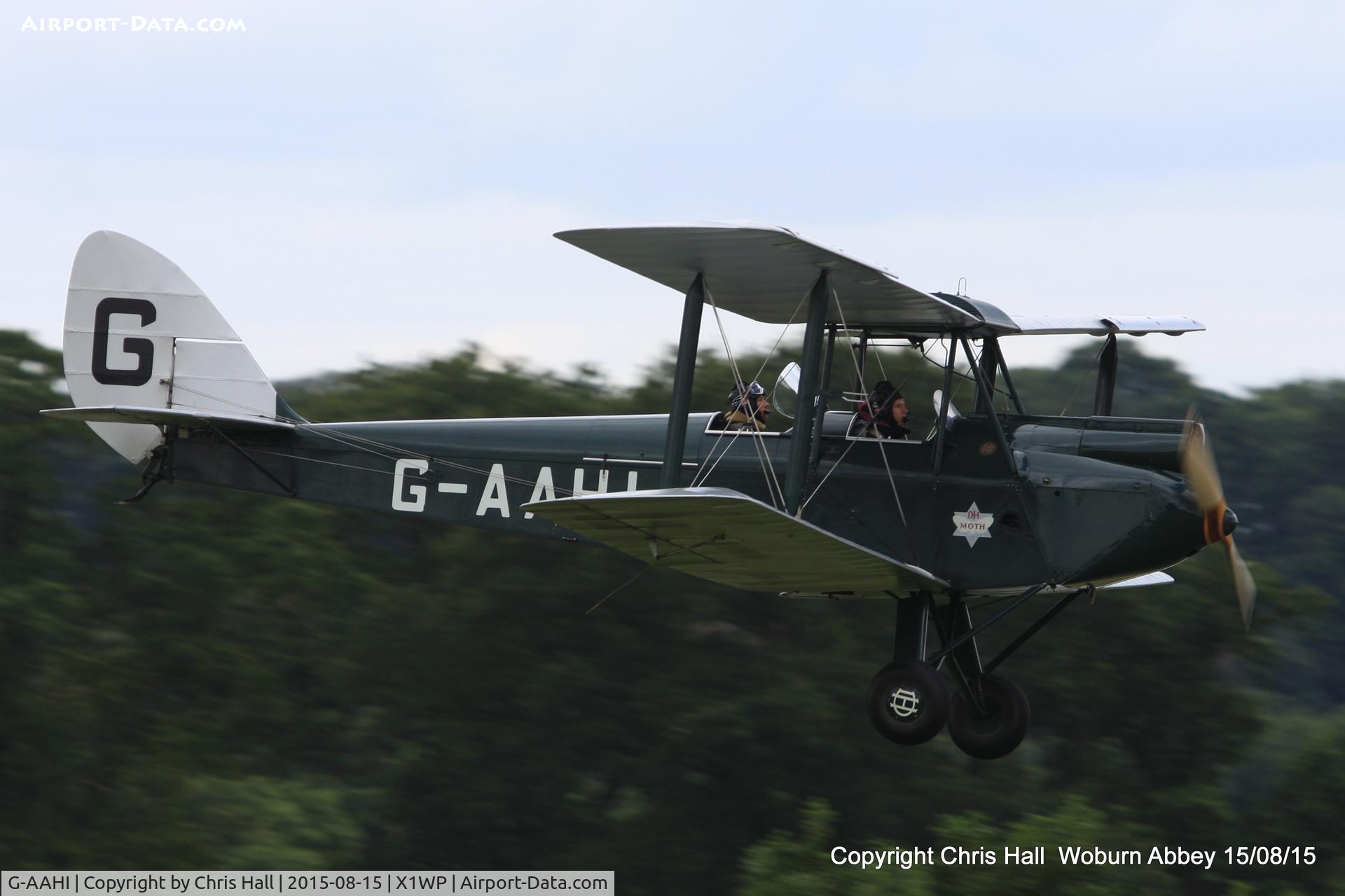 G-AAHI, 1929 De Havilland DH60G Gipsy Moth C/N 1082, International Moth Rally at Woburn Abbey 15/08/15