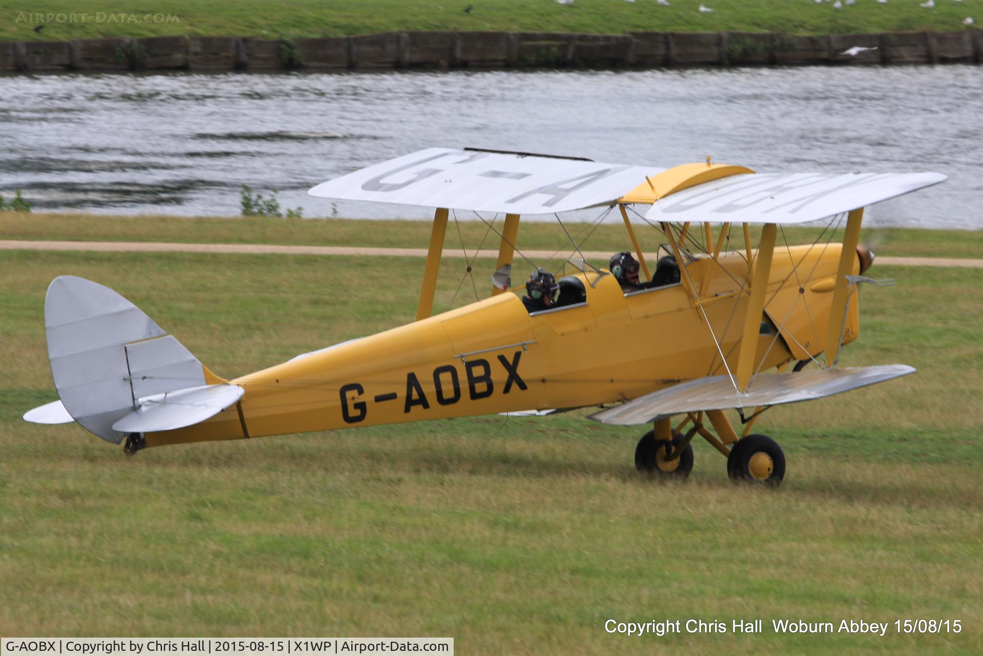 G-AOBX, 1940 De Havilland DH-82A Tiger Moth II C/N 83653, International Moth Rally at Woburn Abbey 15/08/15