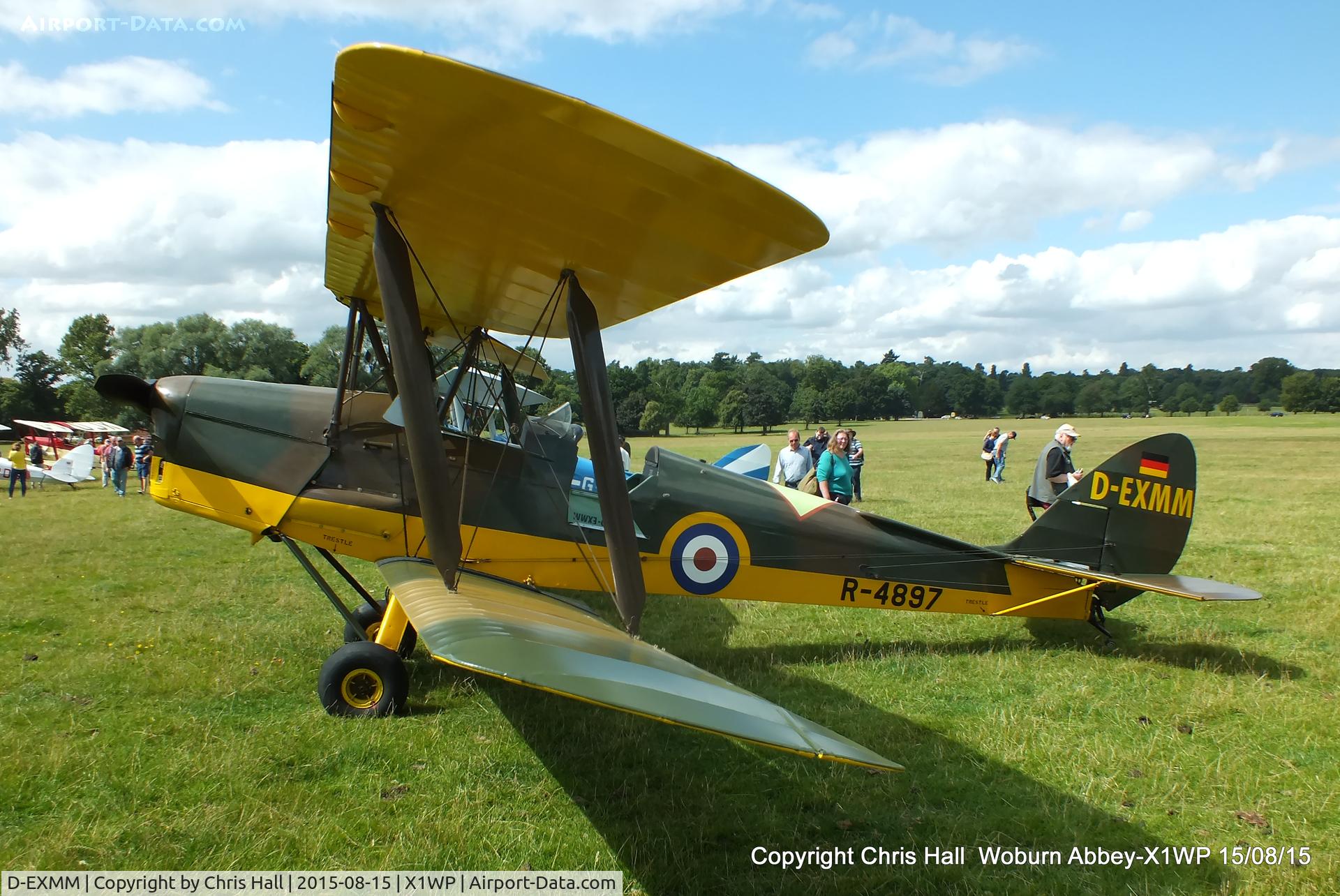 D-EXMM, 1939 De Havilland DH-82A Tiger Moth II C/N 82814, International Moth Rally at Woburn Abbey 15/08/15