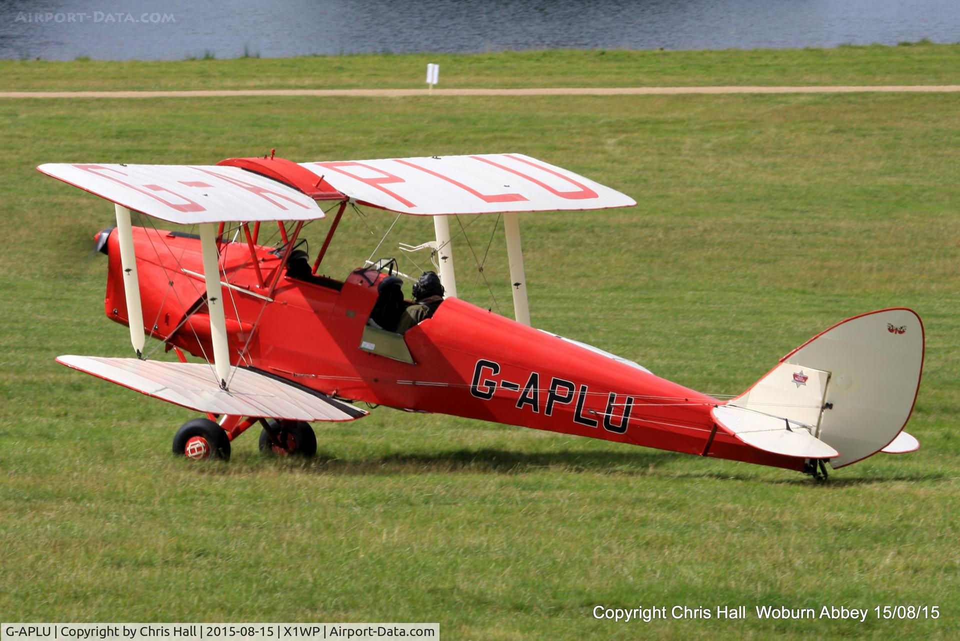 G-APLU, 1941 De Havilland DH-82A Tiger Moth II C/N 85094, International Moth Rally at Woburn Abbey 15/08/15
