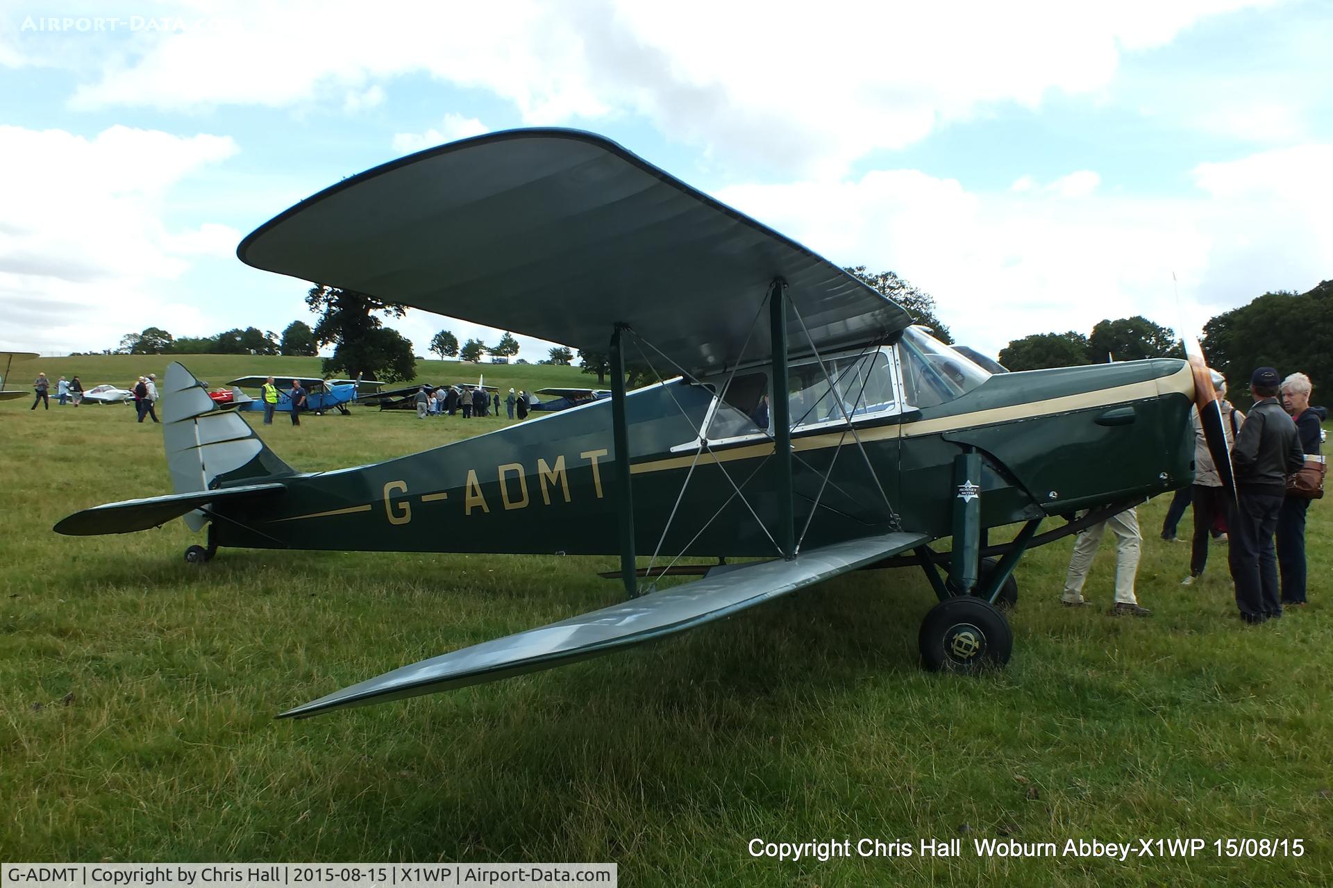 G-ADMT, 1936 De Havilland DH.87B Hornet Moth C/N 8093, International Moth Rally at Woburn Abbey 15/08/15