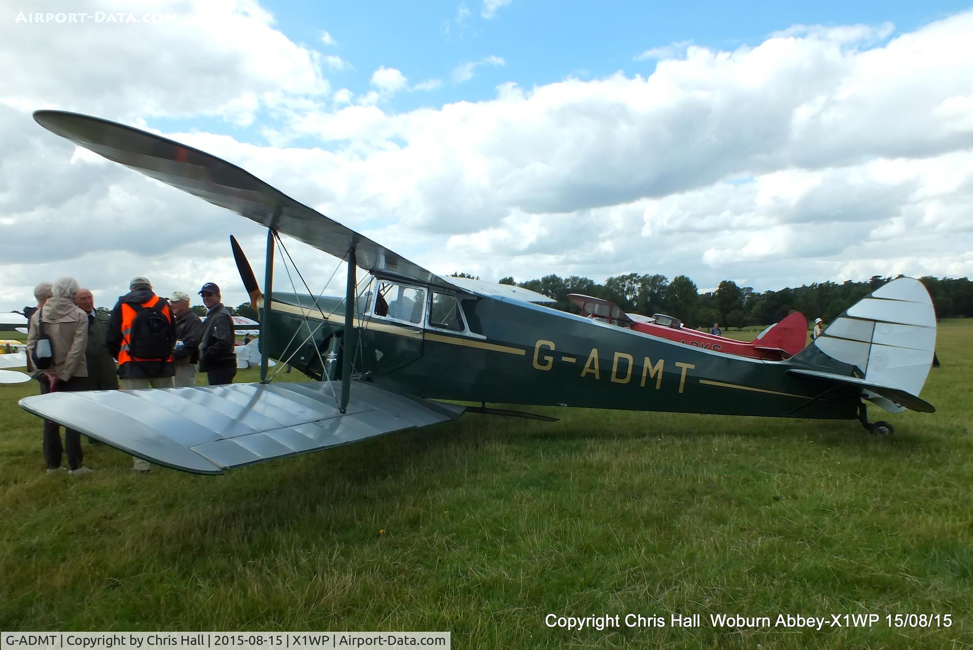 G-ADMT, 1936 De Havilland DH.87B Hornet Moth C/N 8093, International Moth Rally at Woburn Abbey 15/08/15