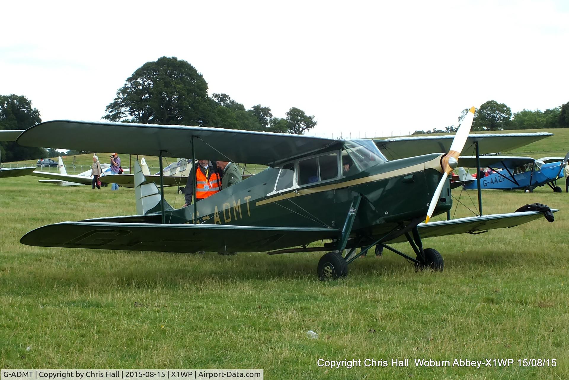 G-ADMT, 1936 De Havilland DH.87B Hornet Moth C/N 8093, International Moth Rally at Woburn Abbey 15/08/15