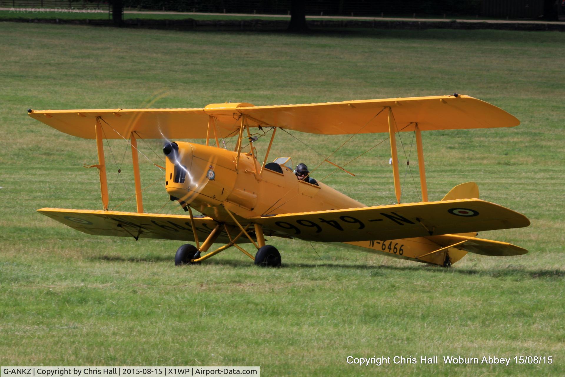 G-ANKZ, 1938 De Havilland DH-82A Tiger Moth II C/N 3803, International Moth Rally at Woburn Abbey 15/08/15