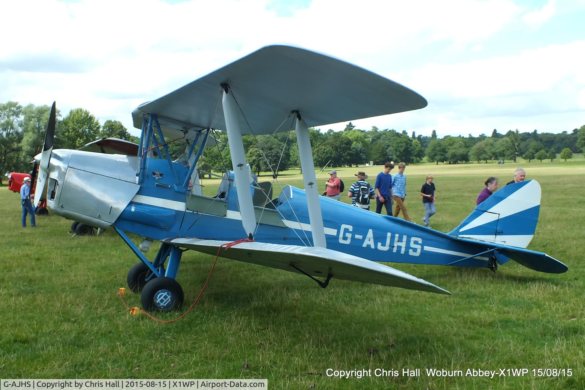 G-AJHS, 1941 De Havilland DH-82A Tiger Moth II C/N 82121, International Moth Rally at Woburn Abbey 15/08/15