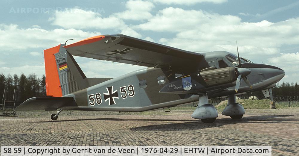 58 59, Dornier Do-28D-2 Skyservant C/N 4134, This aircraft of JBG34 was present during the Tactical Air Meet