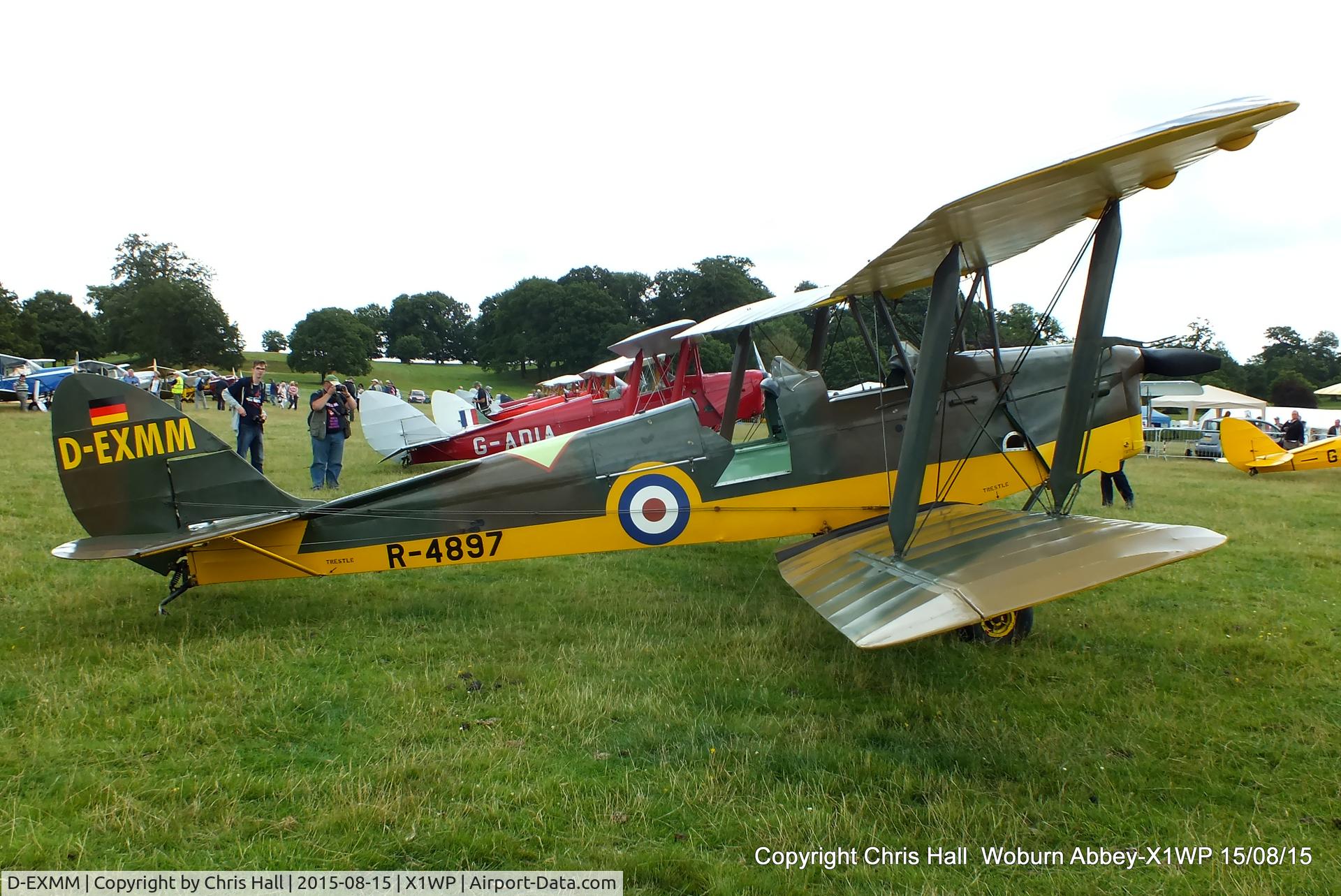 D-EXMM, 1939 De Havilland DH-82A Tiger Moth II C/N 82814, International Moth Rally at Woburn Abbey 15/08/15
