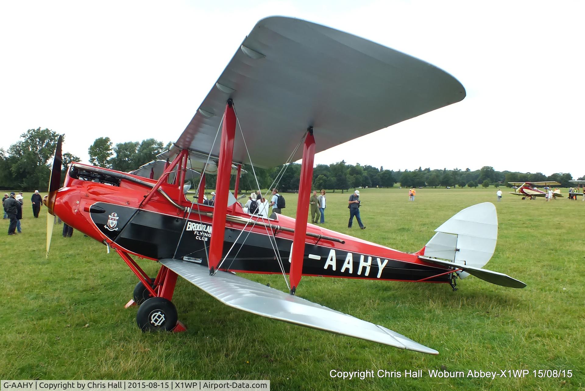 G-AAHY, 1929 De Havilland DH.60M Moth C/N 1362, International Moth Rally at Woburn Abbey 15/08/15