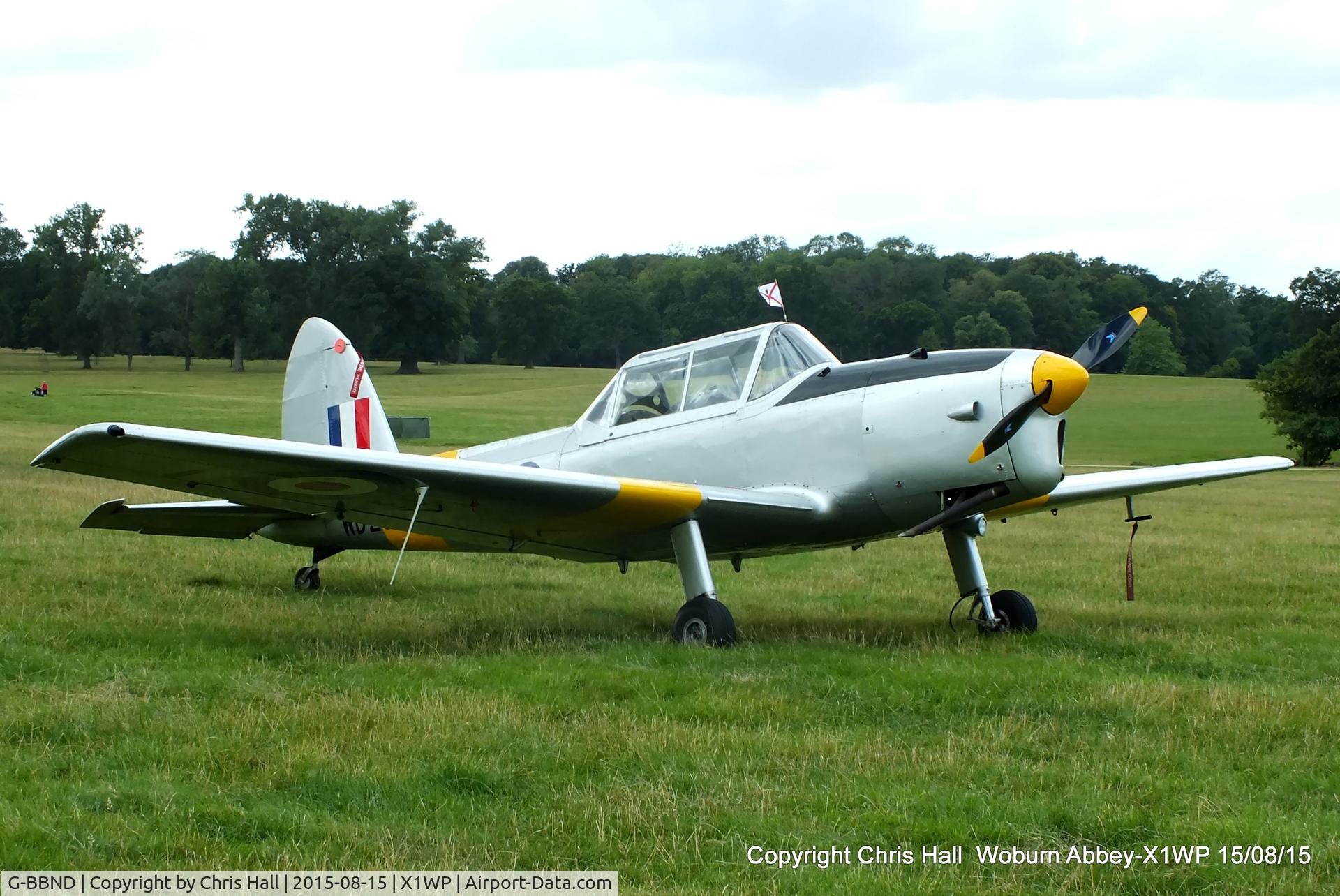 G-BBND, 1950 De Havilland DHC-1 Chipmunk T.10 C/N C1/0225, International Moth Rally at Woburn Abbey 15/08/15