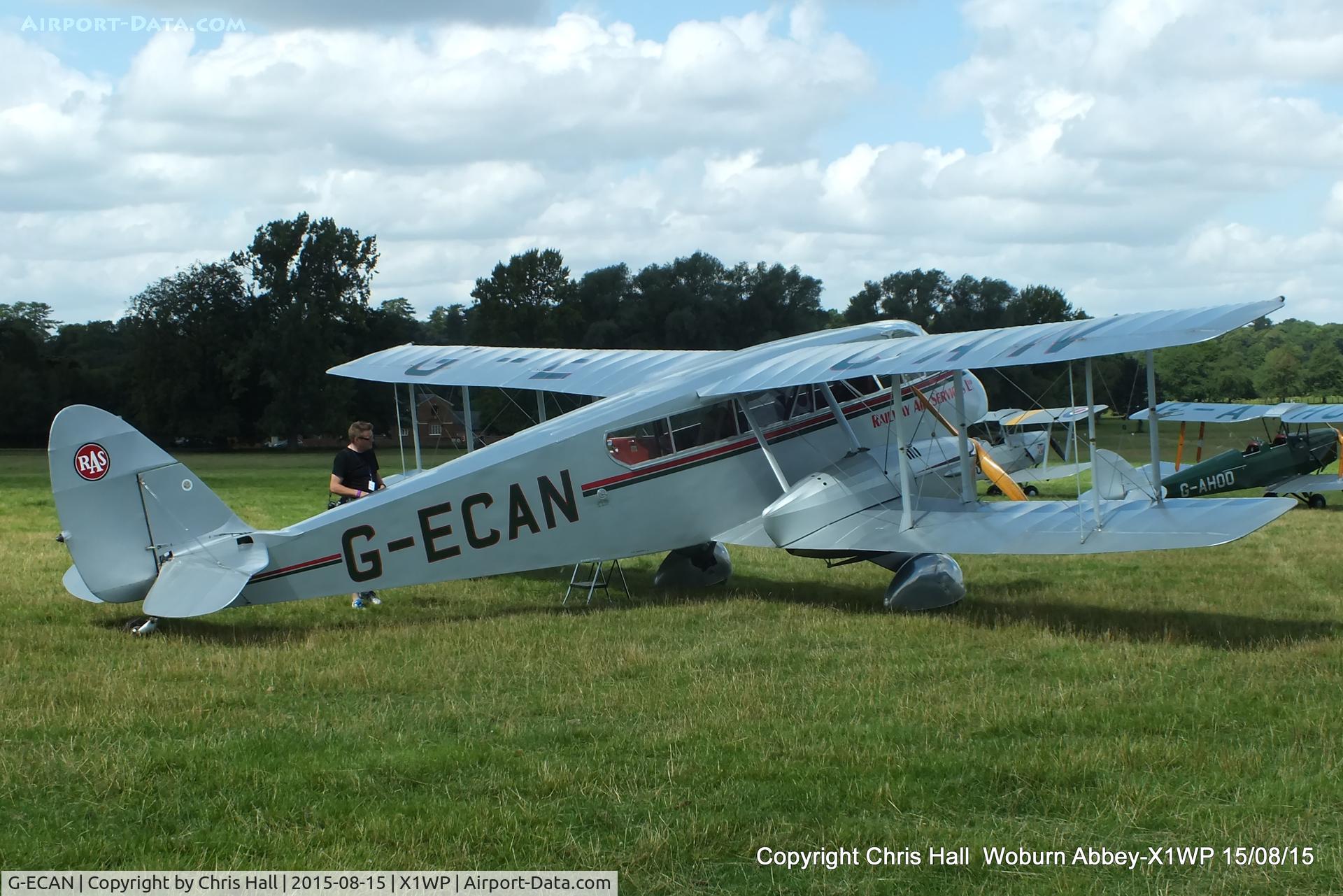G-ECAN, 1943 De Havilland Australia DH-84 Dragon 3 C/N DHA2048, International Moth Rally at Woburn Abbey 15/08/15