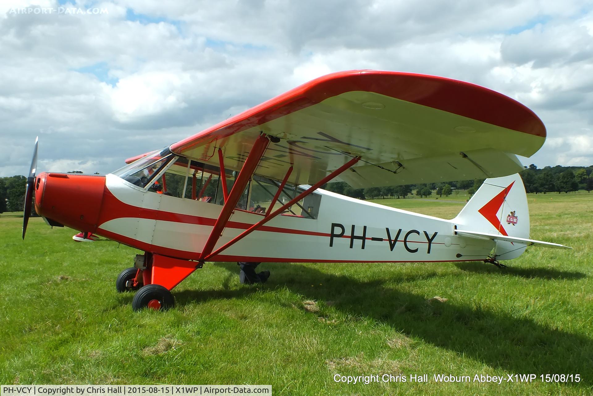 PH-VCY, 1954 Piper L-21B Super Cub (PA-18-135) C/N 18-3601, International Moth Rally at Woburn Abbey 15/08/15