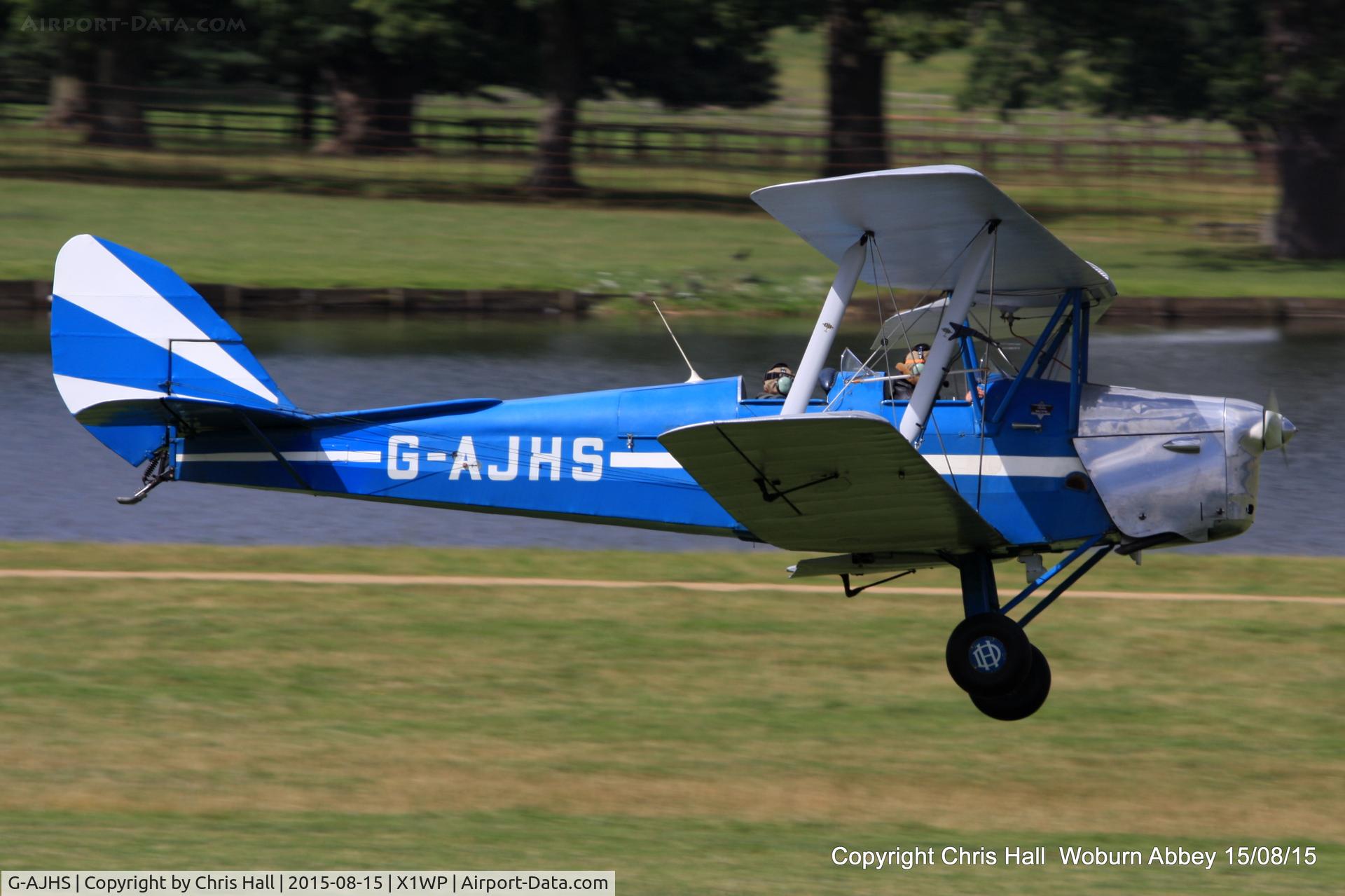 G-AJHS, 1941 De Havilland DH-82A Tiger Moth II C/N 82121, International Moth Rally at Woburn Abbey 15/08/15