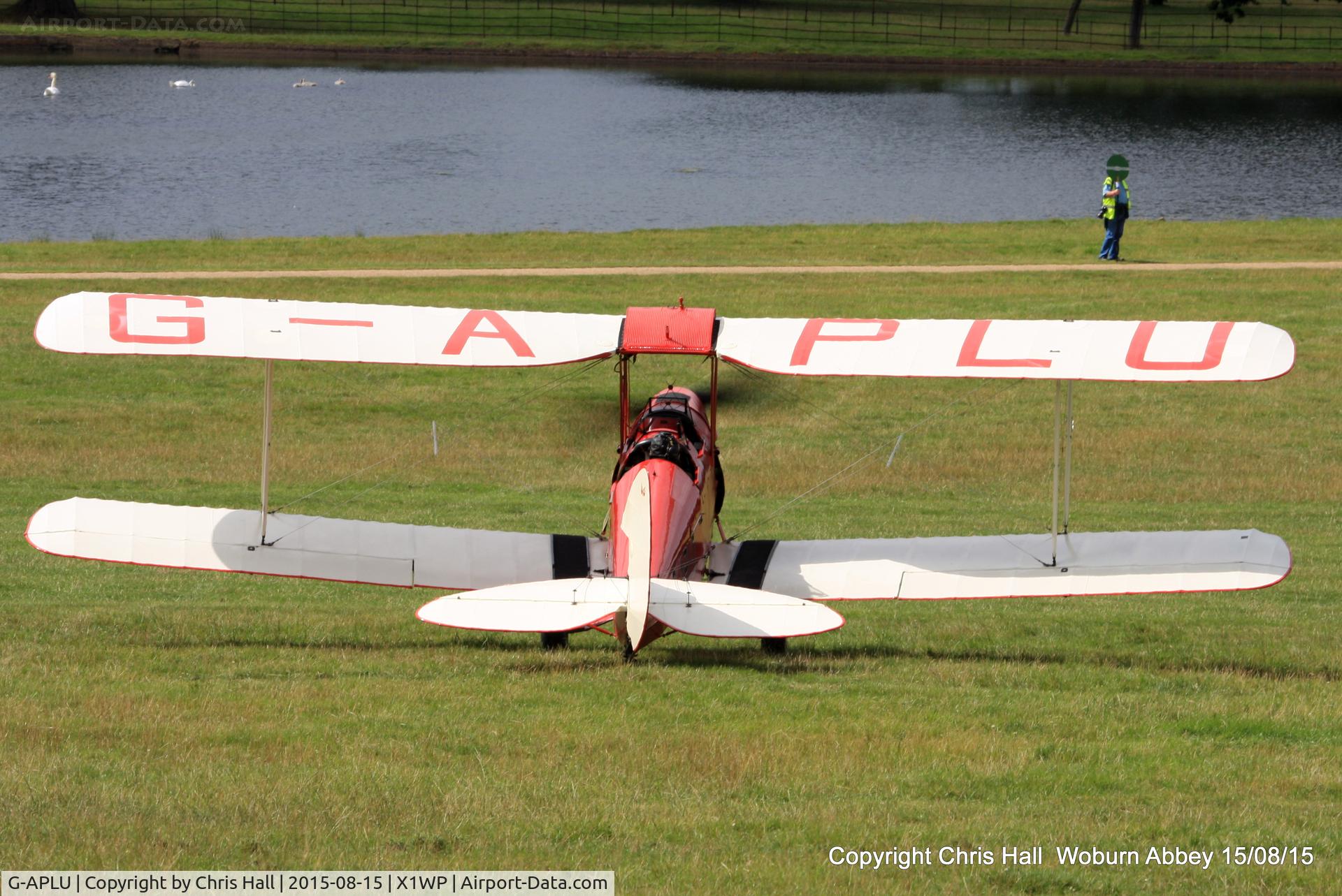 G-APLU, 1941 De Havilland DH-82A Tiger Moth II C/N 85094, International Moth Rally at Woburn Abbey 15/08/15