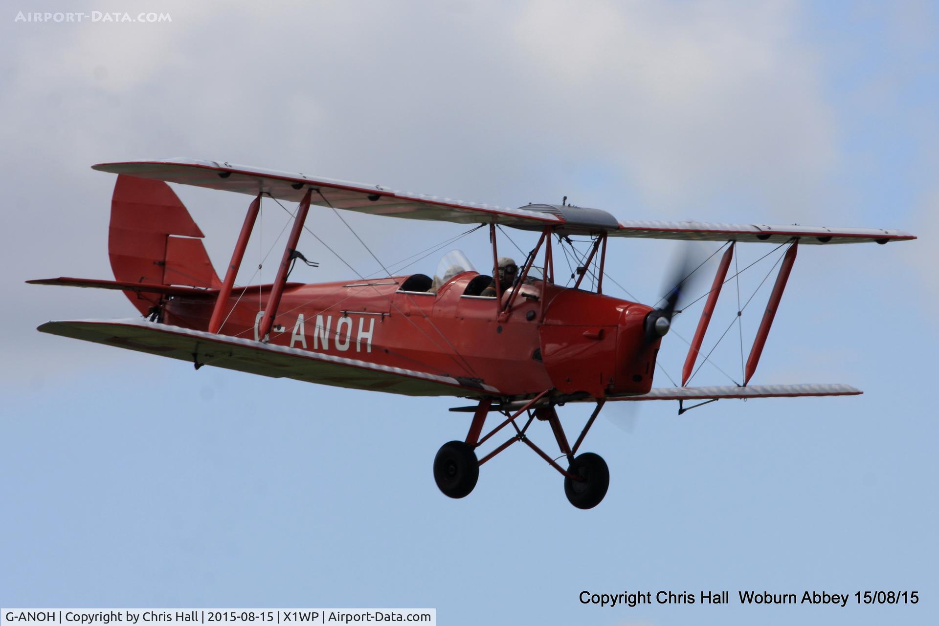 G-ANOH, 1942 De Havilland DH-82A Tiger Moth II C/N 86040, International Moth Rally at Woburn Abbey 15/08/15