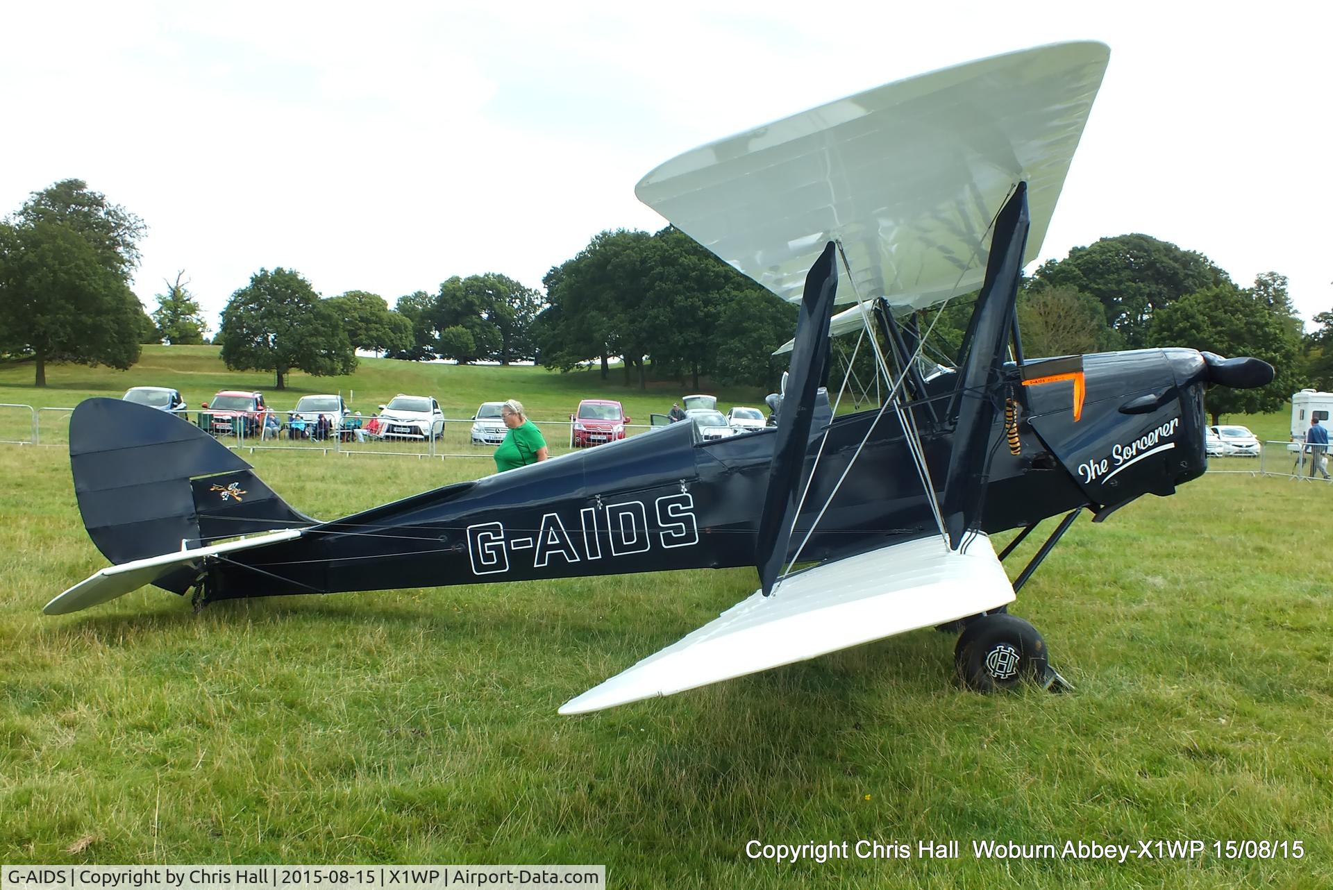 G-AIDS, 1941 De Havilland DH-82A Tiger Moth II C/N 84546, International Moth Rally at Woburn Abbey 15/08/15