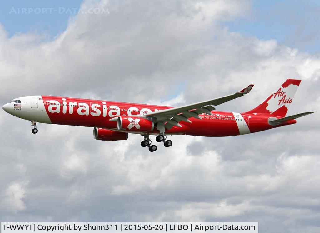 F-WWYI, 2015 Airbus A330-343 C/N 1619, C/n 1619 - To be 9M-XBA