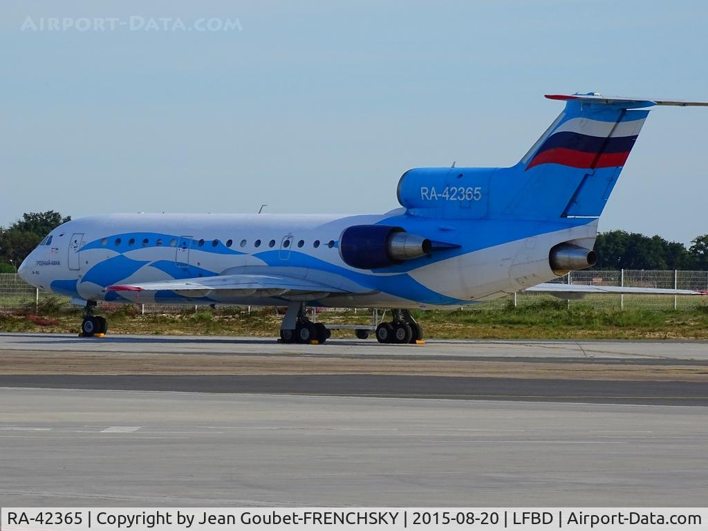 RA-42365, 1989 Yakovlev Yak-42D C/N 4520424811447, Tulpar Air, charter football Kairat Almaty team in Europa League.