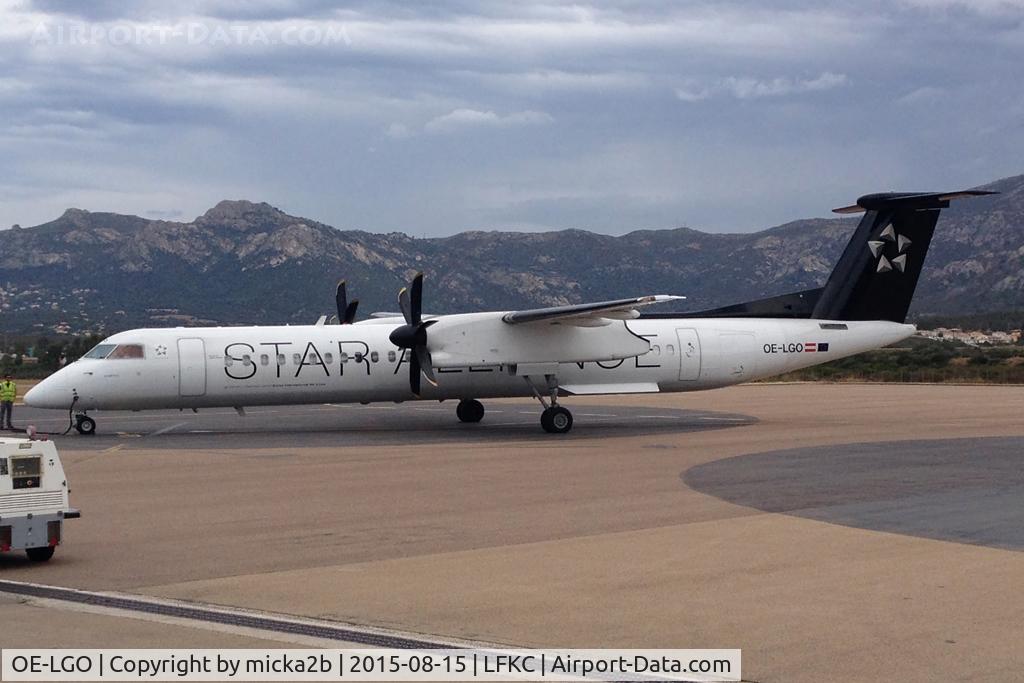 OE-LGO, 2009 De Havilland Canada DHC-8-400Q Dash 8 C/N 4281, Parked