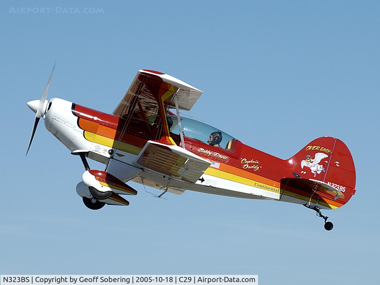 N323BS, EAA Acro Sport II C/N 914, Nice Climb Angle!