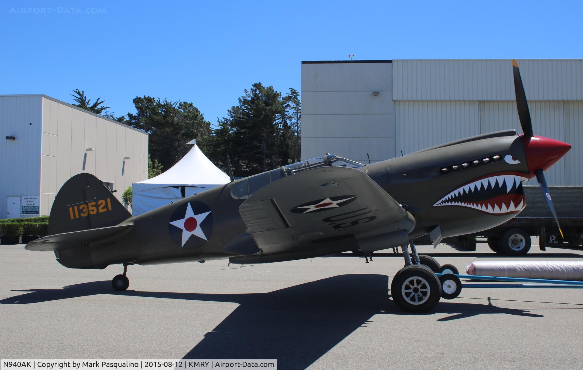 N940AK, 1941 Curtiss P-40E Warhawk C/N 15321, Curtiss P-40E