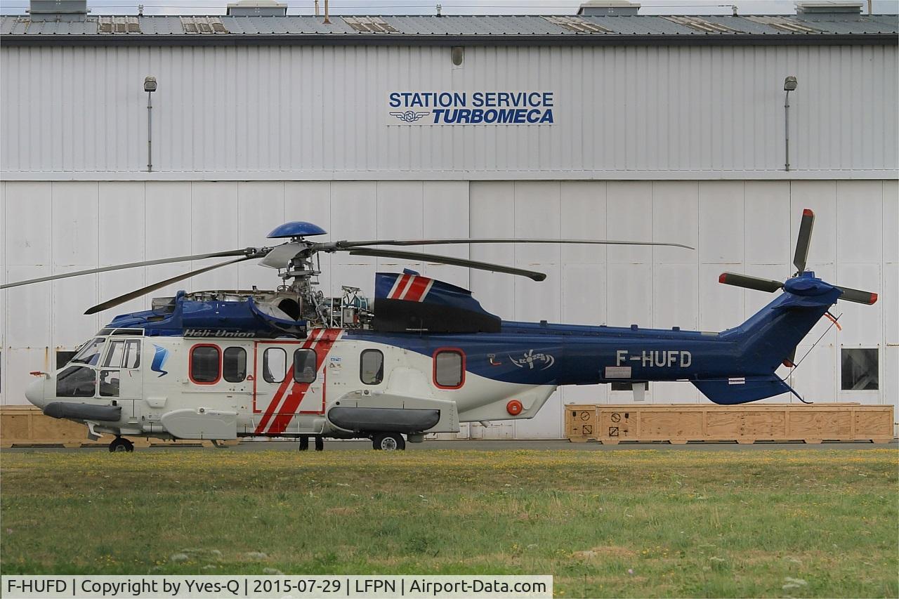 F-HUFD, 2014 Airbus Helicopters EC-225LP Super Puma C/N 2897, Eurocopter EC-225LP Super Puma, Scheduled maintenance  check by Turbomeca, Toussus-Le-Noble airport (LFPN-TNF)