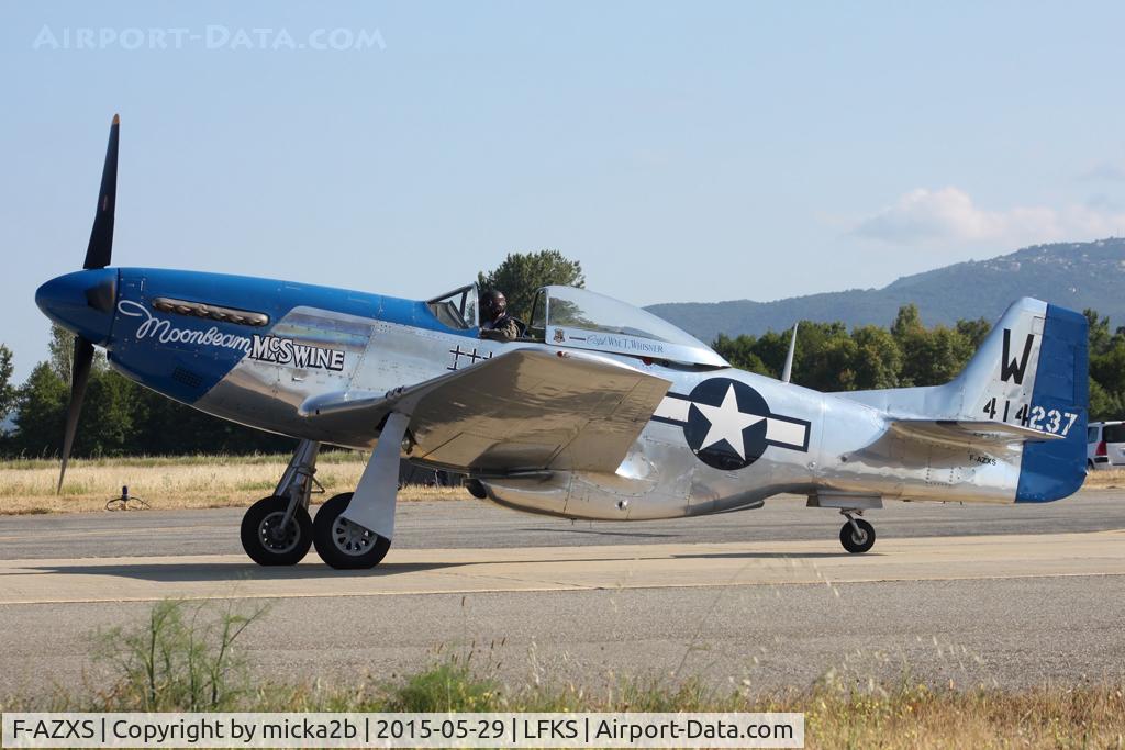 F-AZXS, 1944 North American F-51D Mustang C/N 122-40196, Taxiing