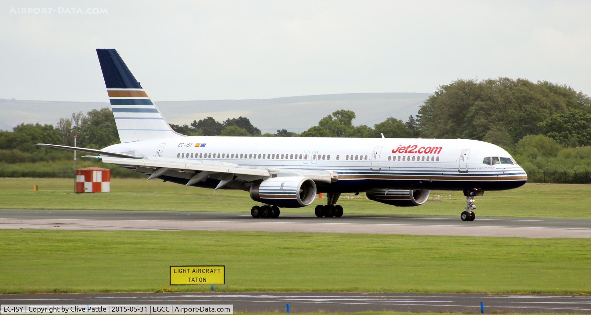 EC-ISY, 1993 Boeing 757-256 C/N 26241, In action at Manchester Airport EGCC