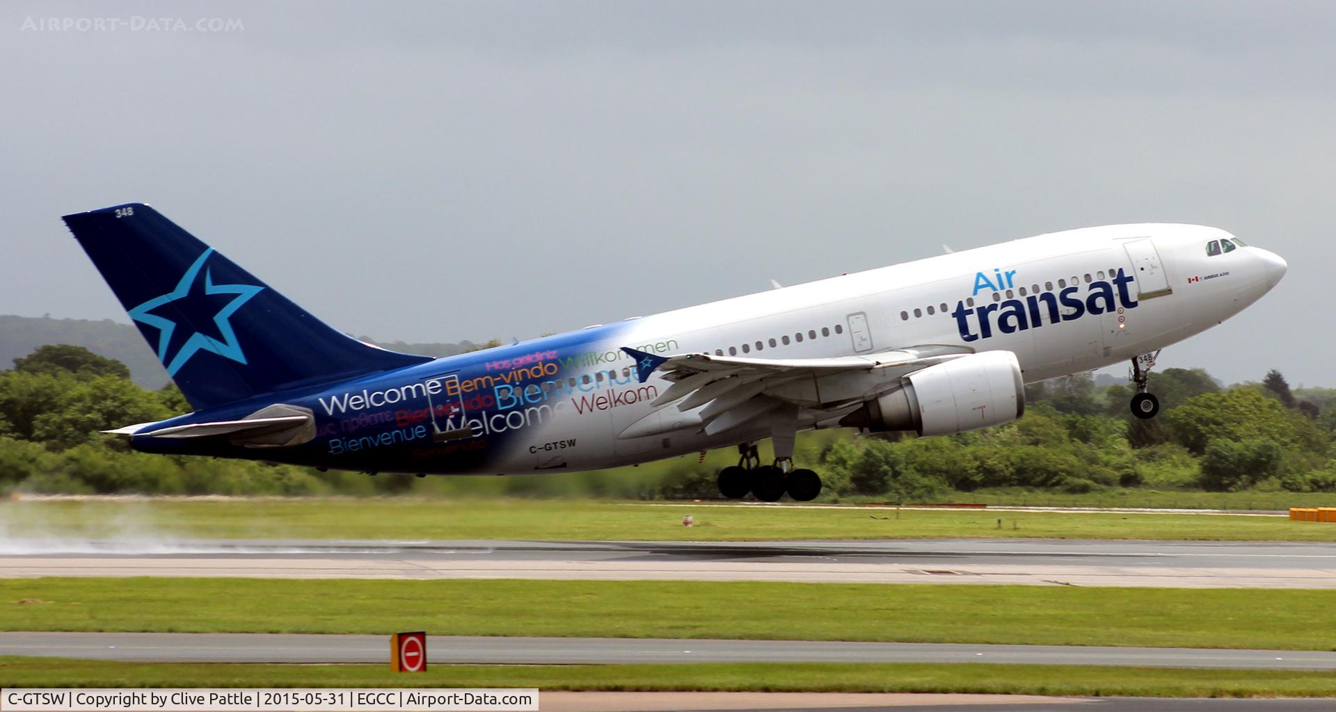 C-GTSW, 1988 Airbus A310-304 C/N 483, Departure from Manchester EGCC