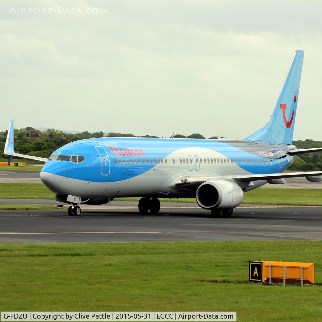 G-FDZU, 2011 Boeing 737-8K5 C/N 37253, Taxy at EGCC