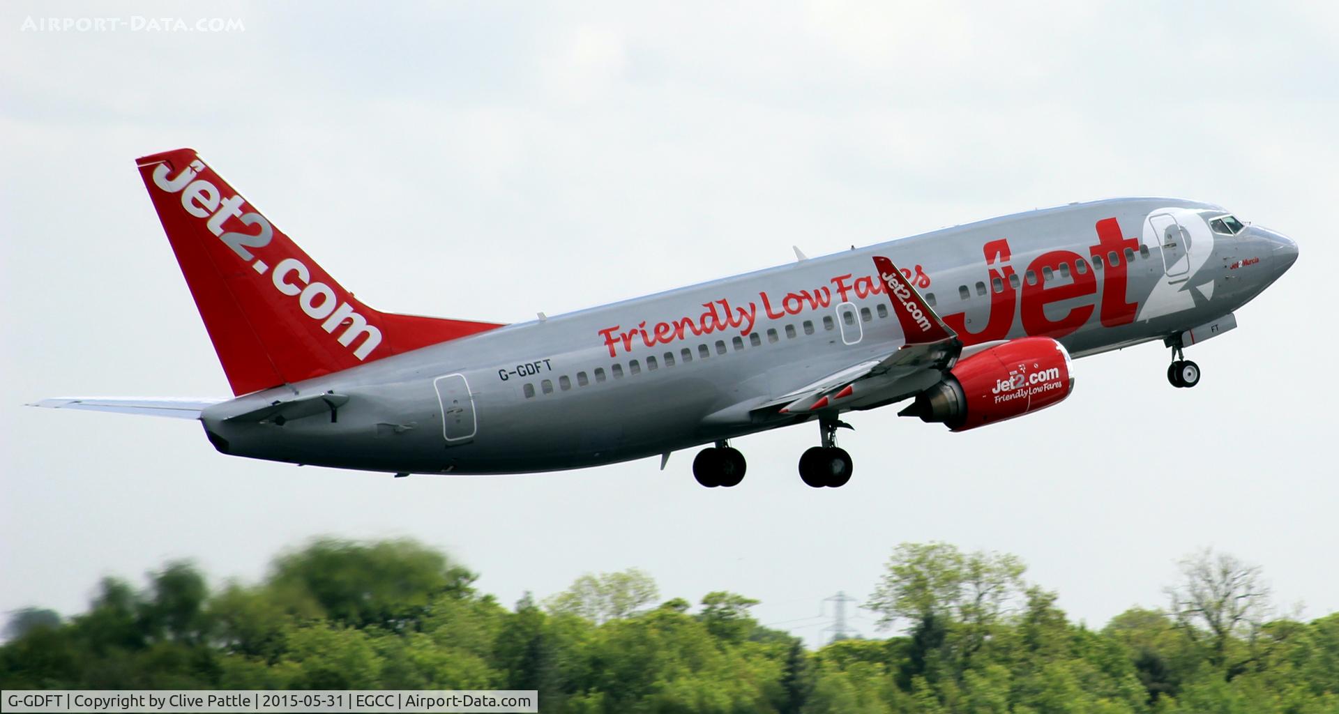G-GDFT, 1998 Boeing 737-36Q C/N 29141, In action at Manchester Airport EGCC