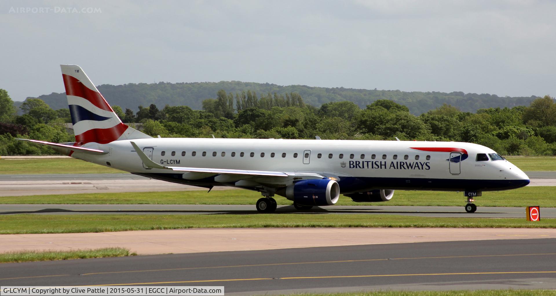 G-LCYM, 2010 Embraer 190SR (ERJ-190-100SR) C/N 19000351, Arrival at EGCC